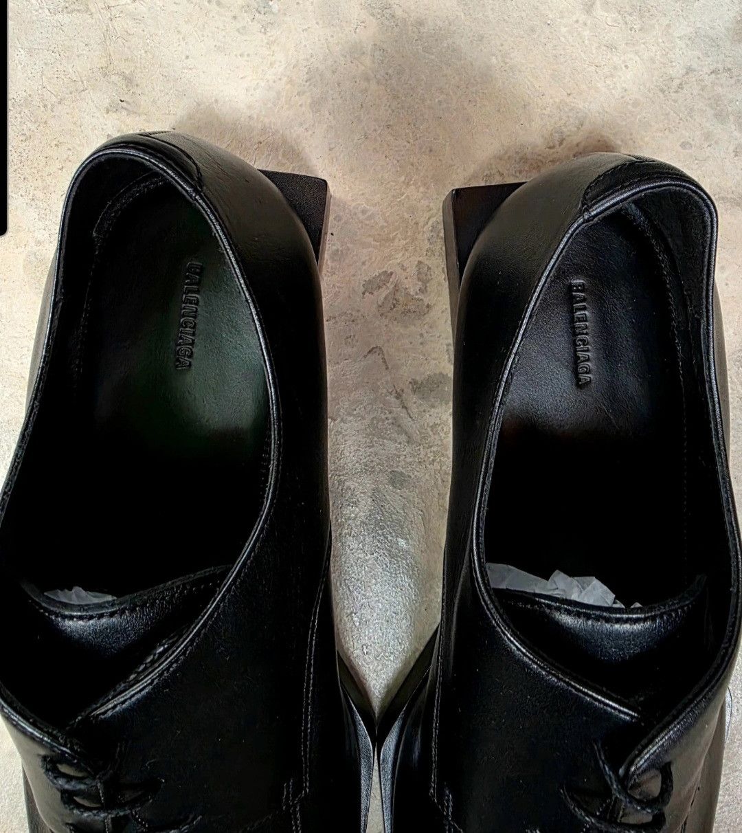 Balenciaga Balenciaga derbies in black smooth leather Size US 11 / EU 44 - 4 Thumbnail