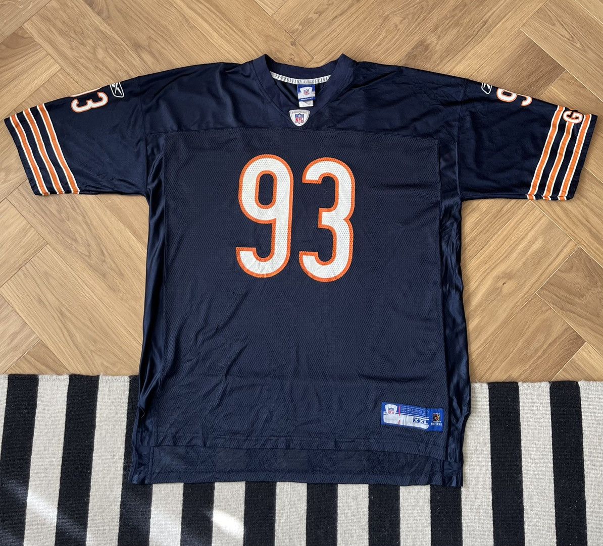 Reebok Vintage Adewale Ogunleye Chicago Bears 93 Reebok Home Jersey Size US XXL / EU 58 / 5 - 1 Thumbnail