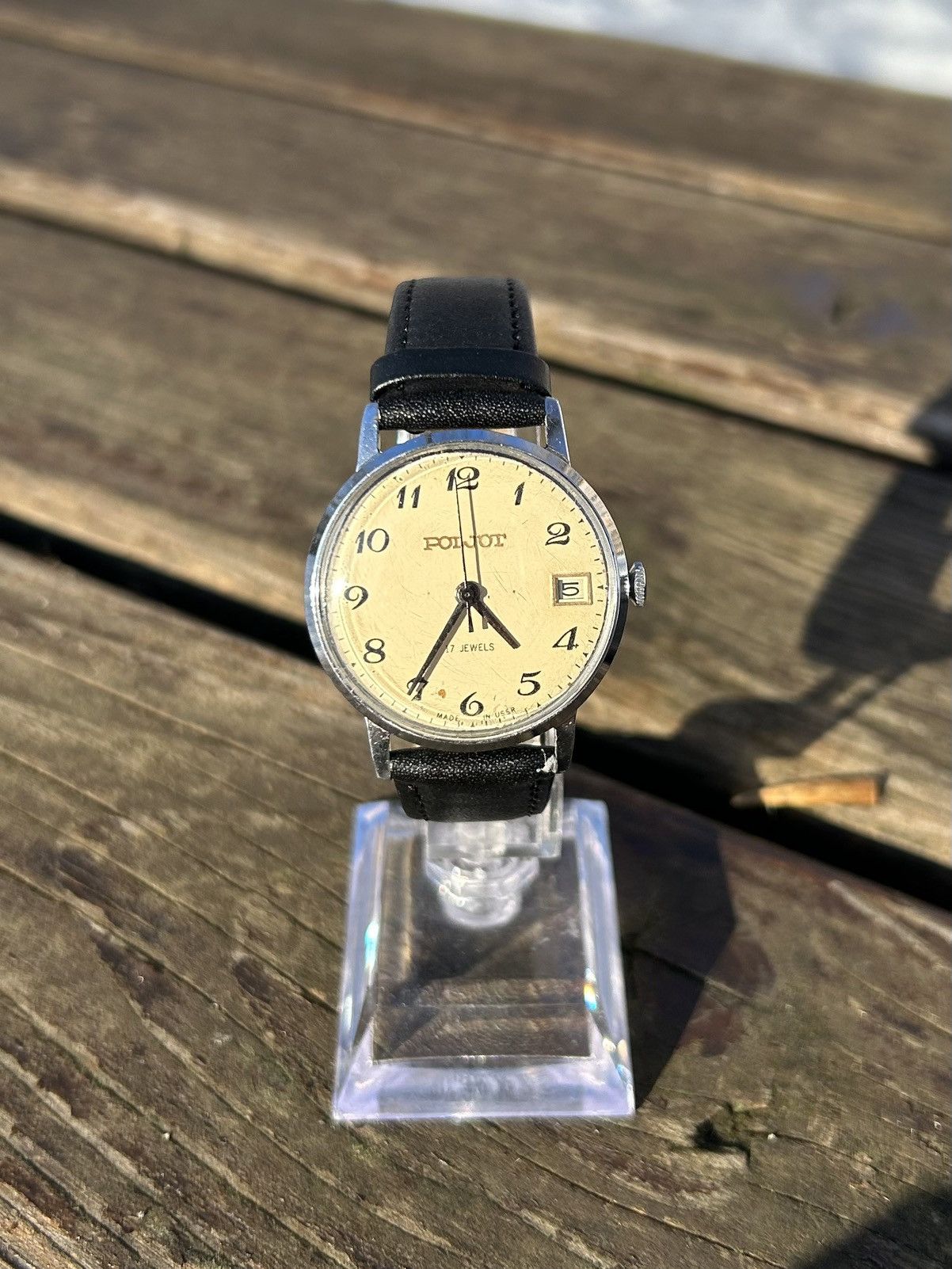 Vintage Vintage Watch Soviet USSR Mechanical Poljot Hand Winding Size ONE SIZE - 7 Thumbnail
