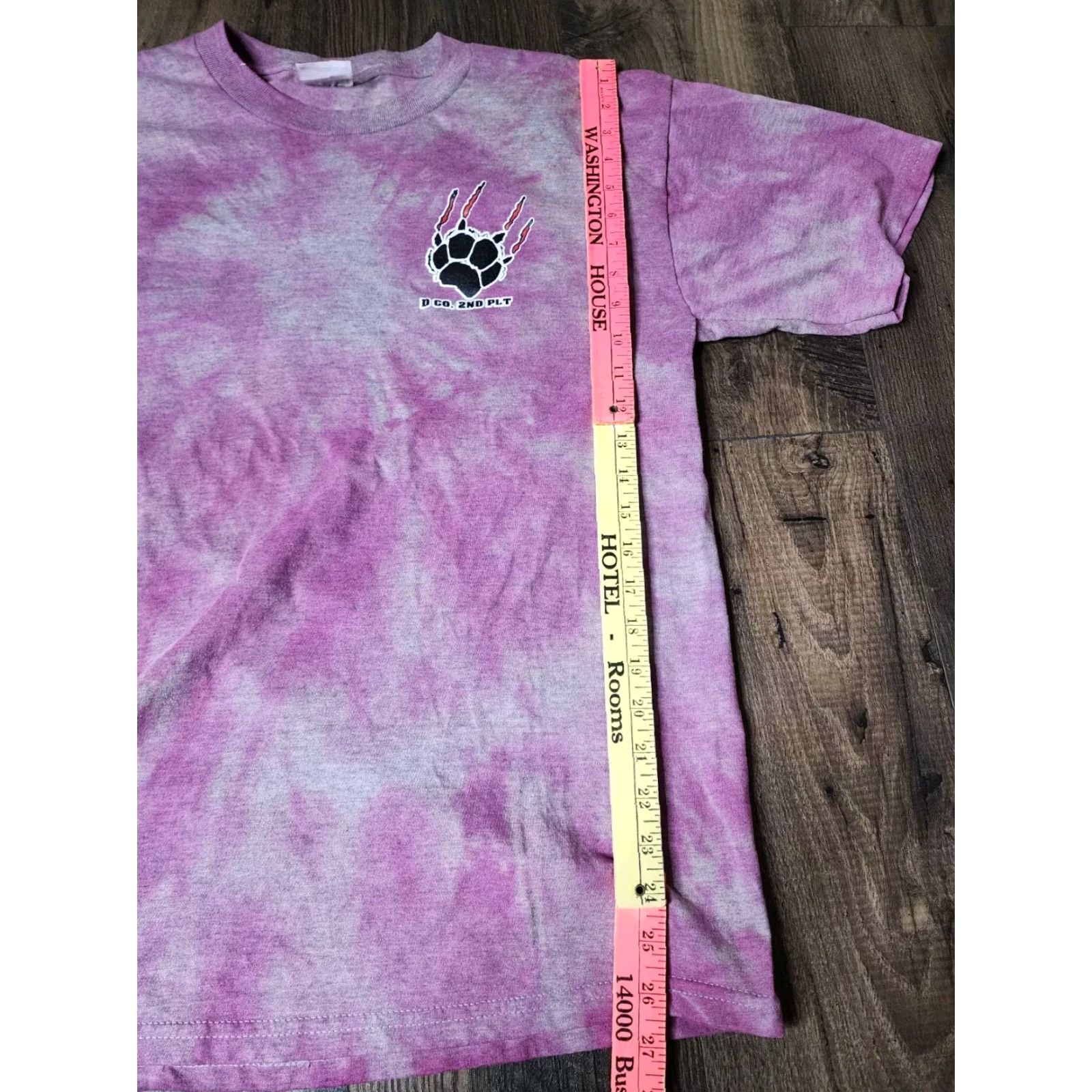 Jerzees Retro Jerzees L T-Shirt Gray Short Sleeve Crew Neck Dogs of War Military Double Sided Tye Dye Mens Shirt Size US L / EU 52-54 / 3 - 3 Thumbnail