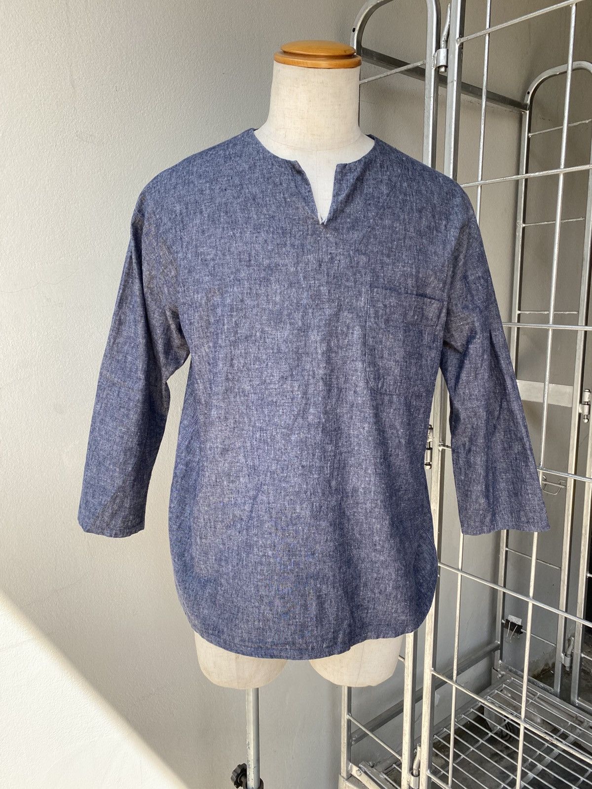 Easy Earl Life EEL Easy Earl Life Blue V-Neck Long Sleeve Shirt Size US S / EU 44-46 / 1 - 10 Thumbnail