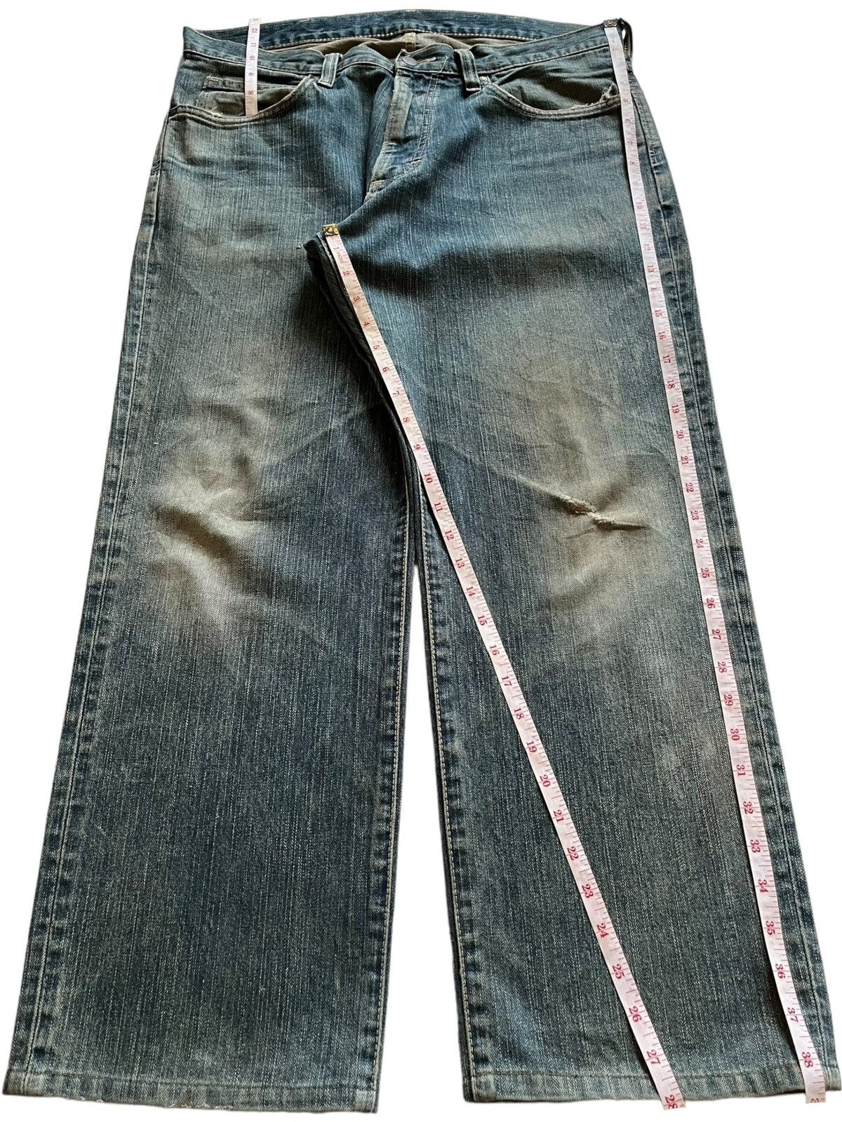 Wrangler Vintage Wrangler Mud Wash Distressed Baggy Jeans Size US 36 / EU 52 - 12 Thumbnail