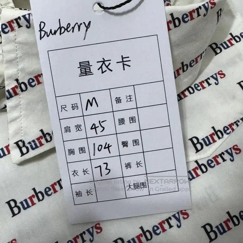 Burberry Burberry Women's Short Sleeve Printed Shirt. Size M / US 6-8 / IT 42-44 - 7 Thumbnail