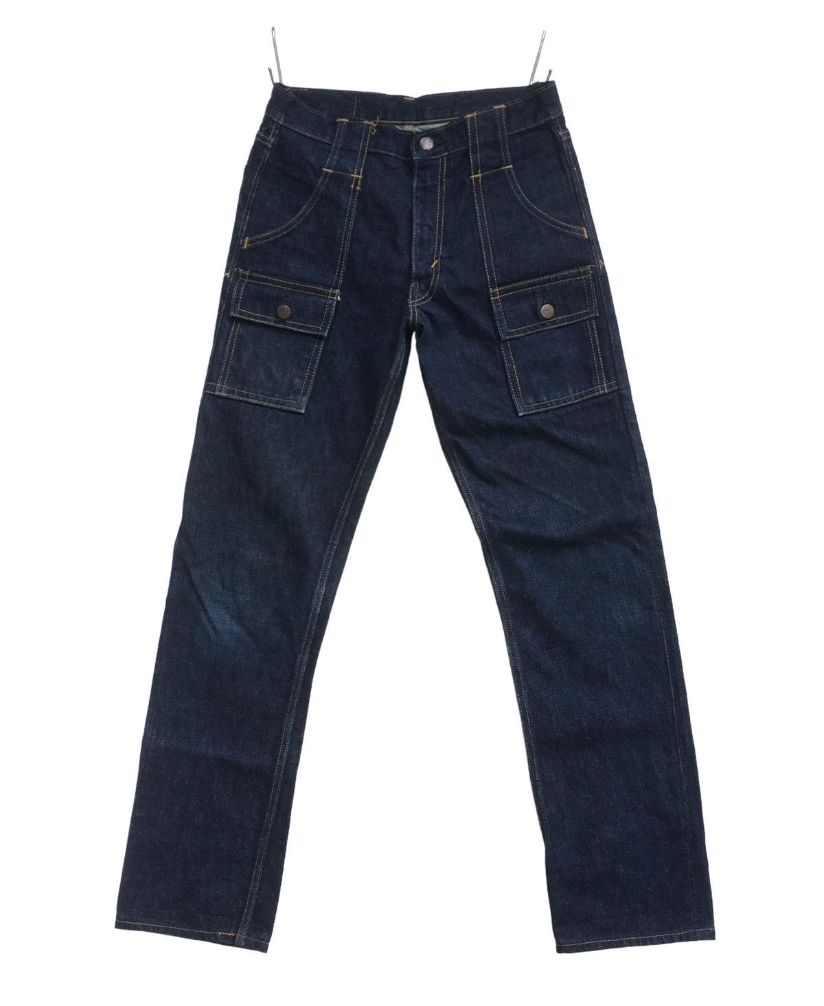 image of 70's Vintage Big John Half Selvedge Bushpants Jeans in Blue, Men's (Size 28)
