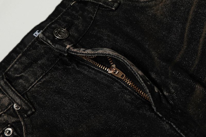 Vintage American retro street tie-dye straight leg jeans for men Size US 32 / EU 48 - 4 Thumbnail