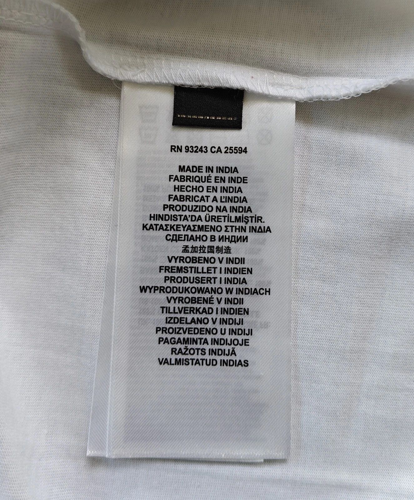 DIESEL White T-shirt with DSL 78 Denim print T 4157