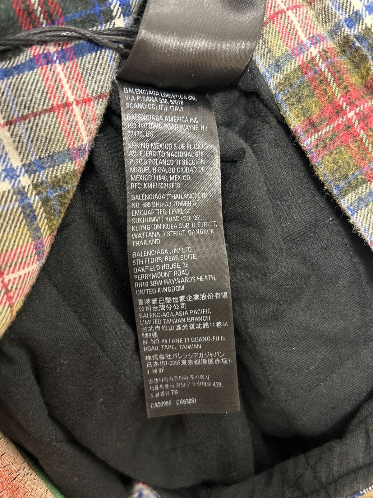 Balenciaga BALENCIAGA BLEACHED PLAID HOODED FLANNEL - RED Size US S / EU 44-46 / 1 - 8 Thumbnail