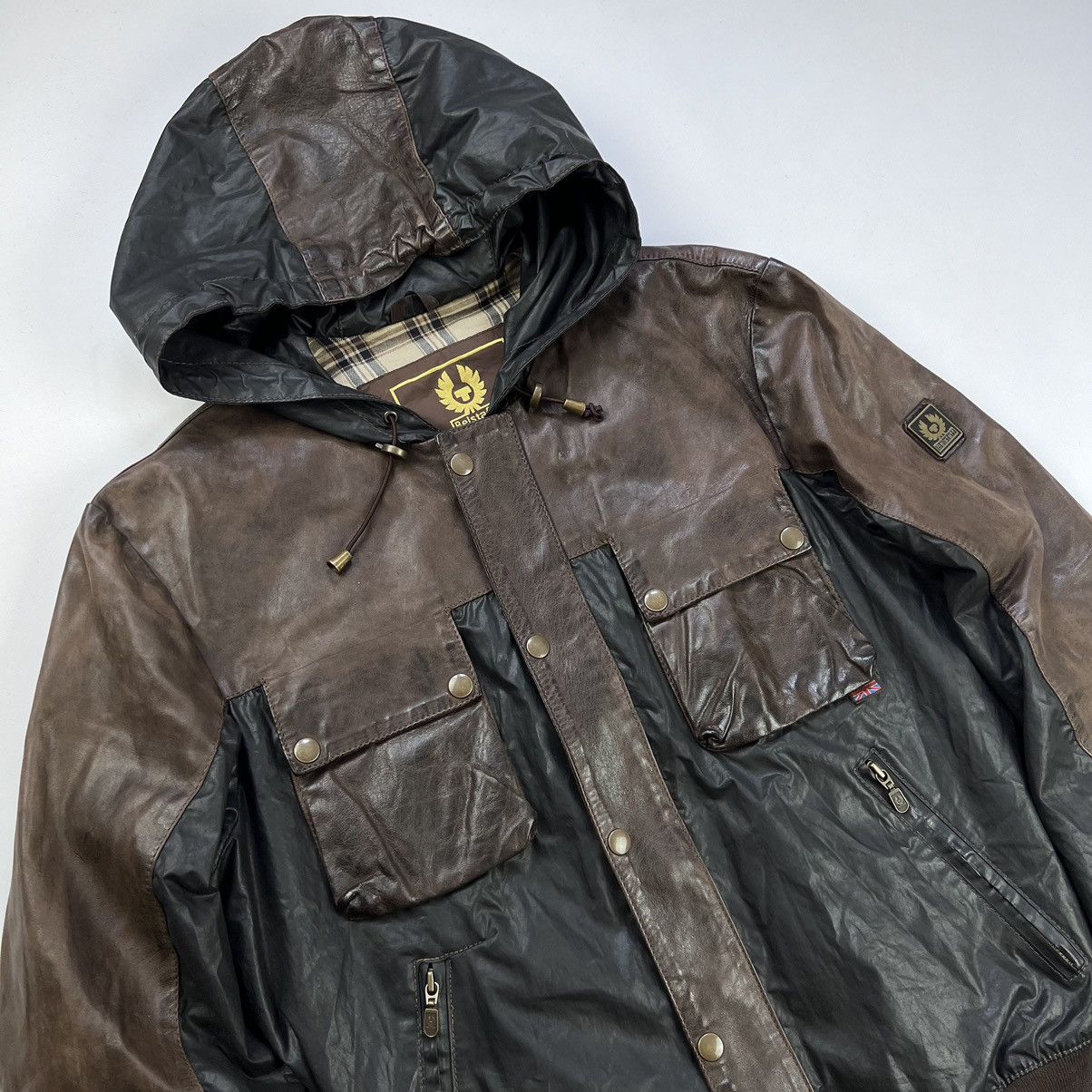 Belstaff Belstaff gold label leather hooded bomber jacket Size US M / EU 48-50 / 2 - 2 Thumbnail