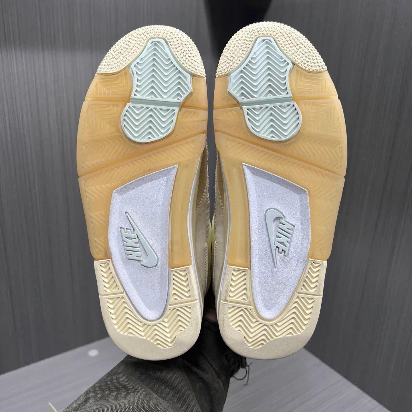 Jordan Brand OFF-WHITE × Jordan Air Jordan 4 Sail Sneakers K15 Size US 6 / EU 39 - 6 Thumbnail