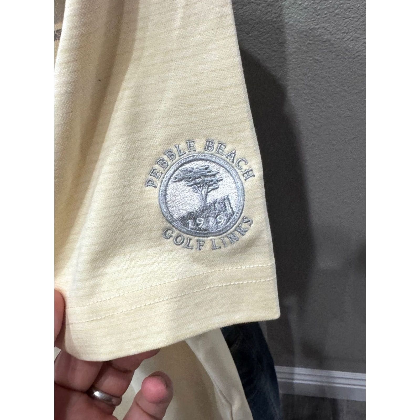 TravisMathew Travis Matthew Pebble Peach Golf Link POLO SHIRT Large L Mens Size US L / EU 52-54 / 3 - 7 Thumbnail