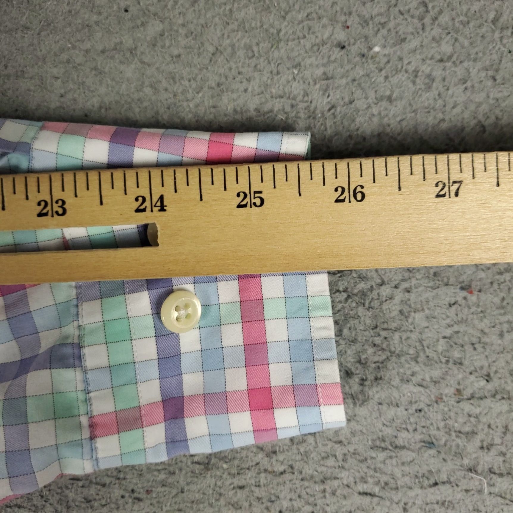 Peter Millar VINTAGE? No — Peter Millar Shirt Mens XL Blue Plaid Button-Up Long Sleeve Casual Dress Shirt Size US XL / EU 56 / 4 - 6 Thumbnail