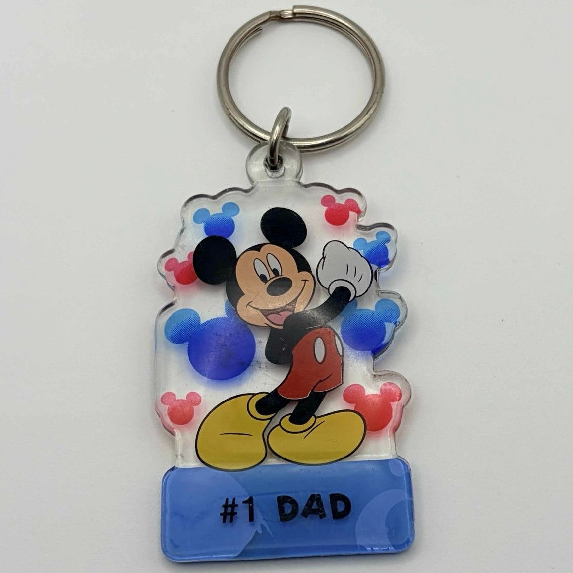 Disney Blue Disney Mickey Mouse #1 Dad Keychain Size ONE SIZE - 3 Thumbnail