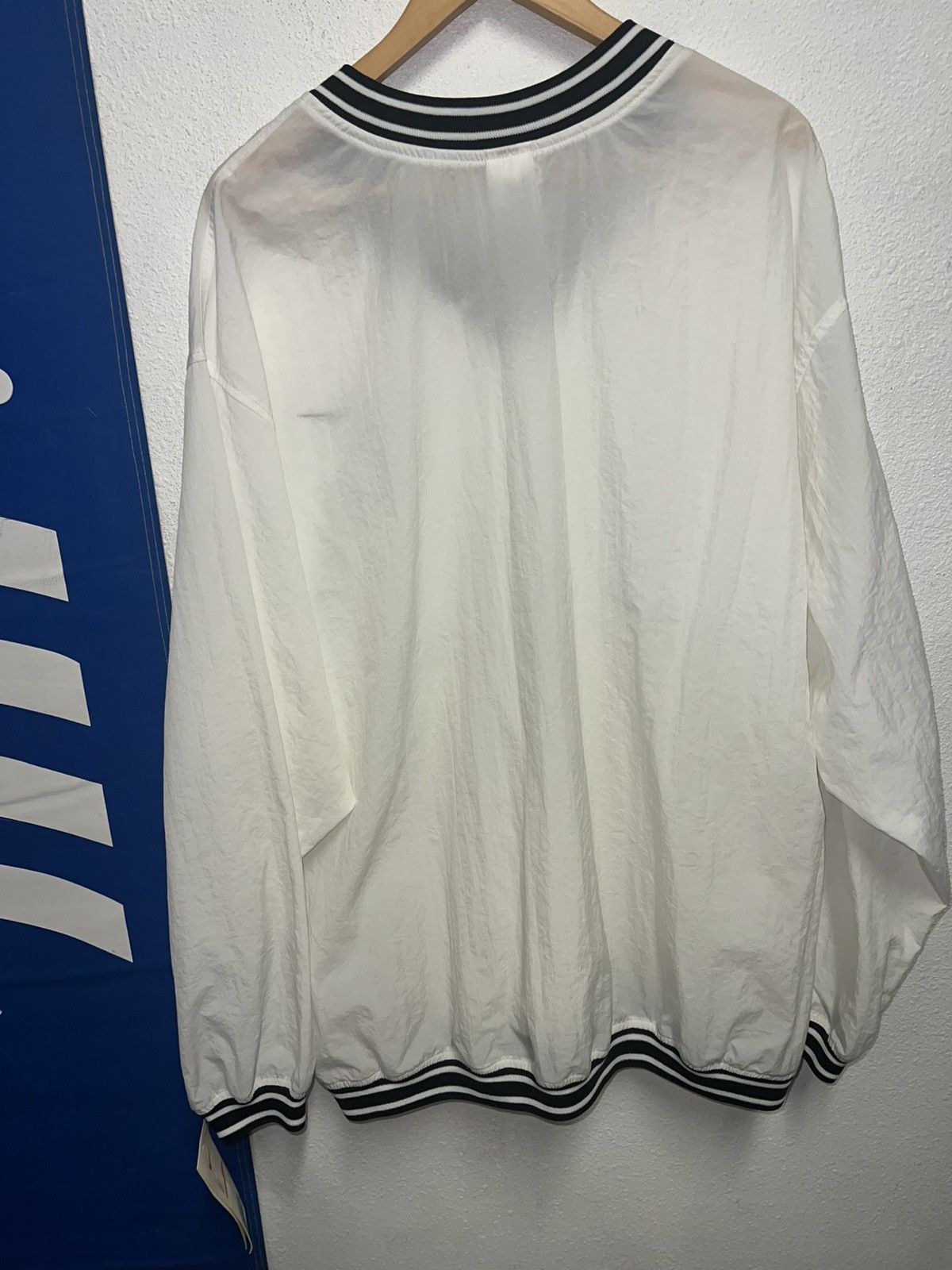 Nike Vintage 1990s 90s NIKE White Pullover Windbreaker Jacket 2XL Size US XXL / EU 58 / 5 - 4 Thumbnail