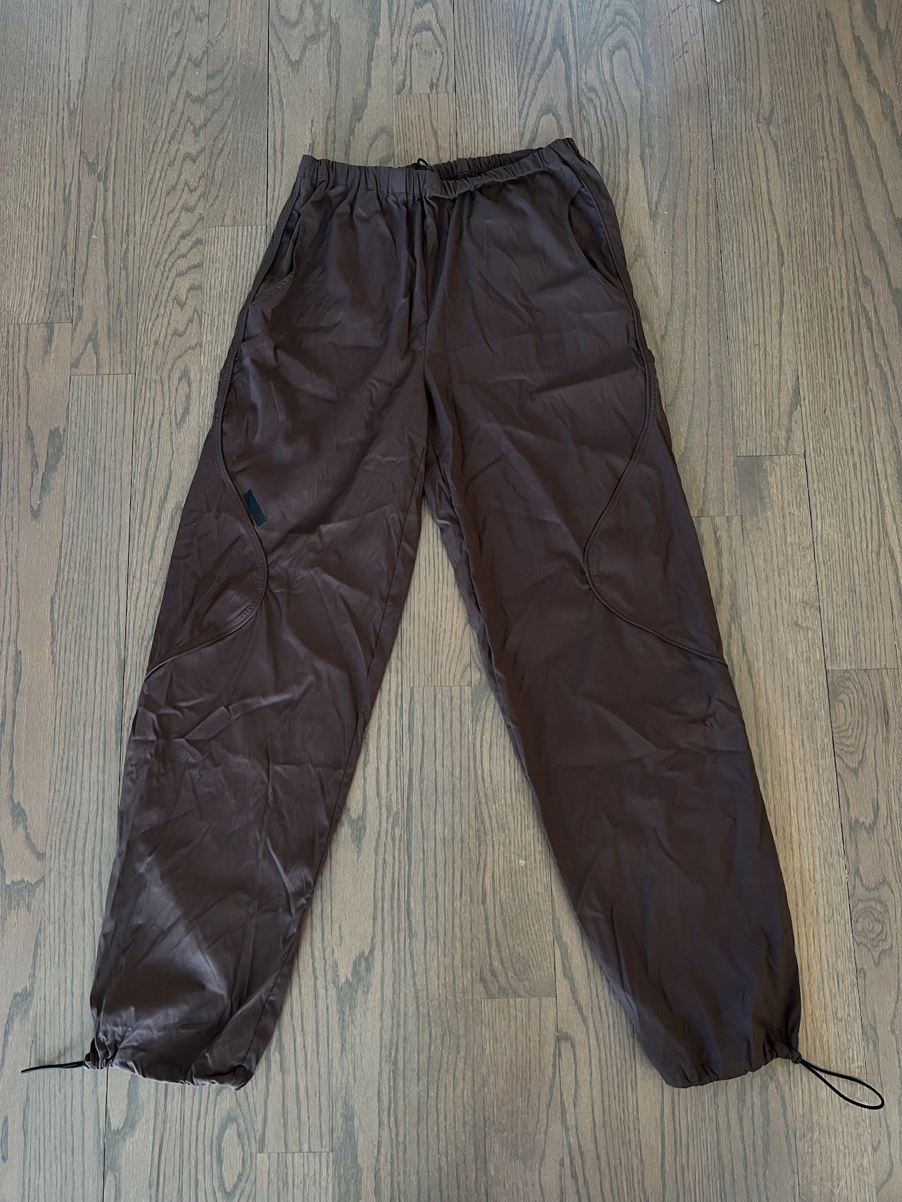 AFFXWRKS AFFXWRKS Affix Works Brown Elastic Pants Size US 34 / EU 50 - 1 Thumbnail