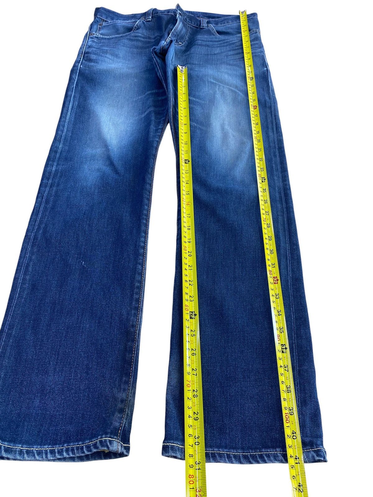 Edwin Edwin Blue Trip Whiskers Faded Wash Style Soft Jeans Size US 34 / EU 50 - 7 Thumbnail