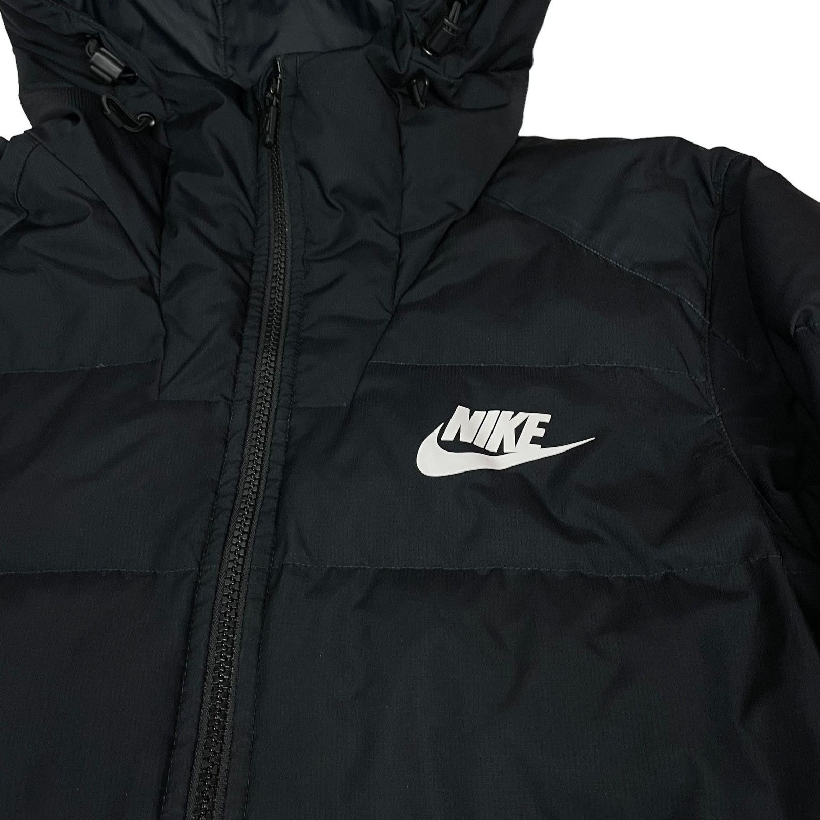 Nike Nike Men's Black Long Sleeve Hooded Full Zip Puffer Jacket M Size US M / EU 48-50 / 2 - 3 Thumbnail