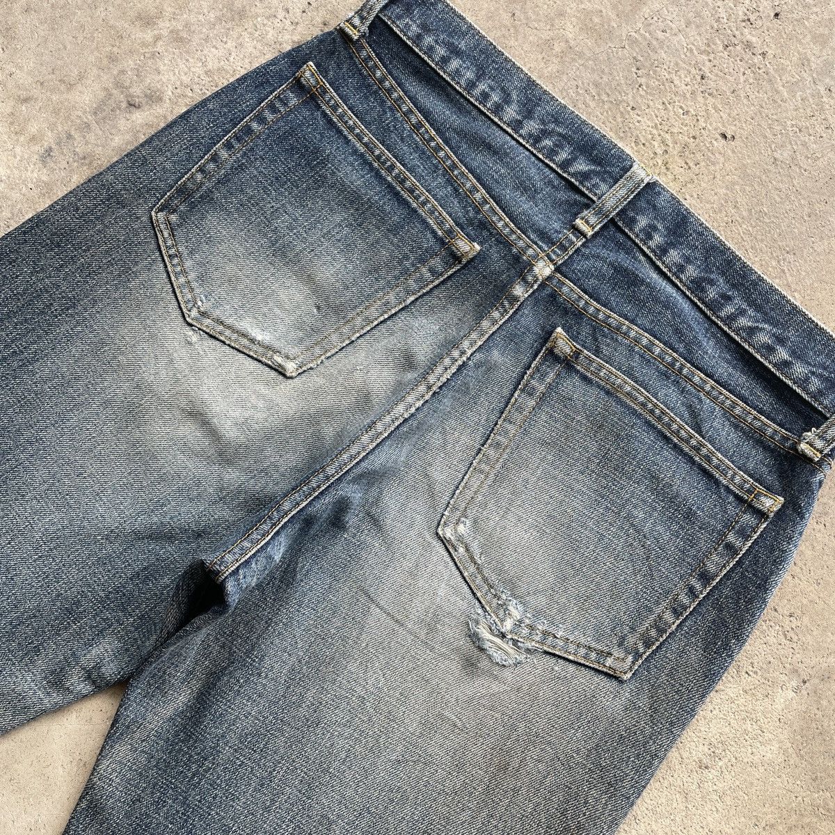 Japanese Brand W30x30💥 Vintage Japanese Faded Jeans MudWash Denim Pants Size US 30 / EU 46 - 7 Thumbnail