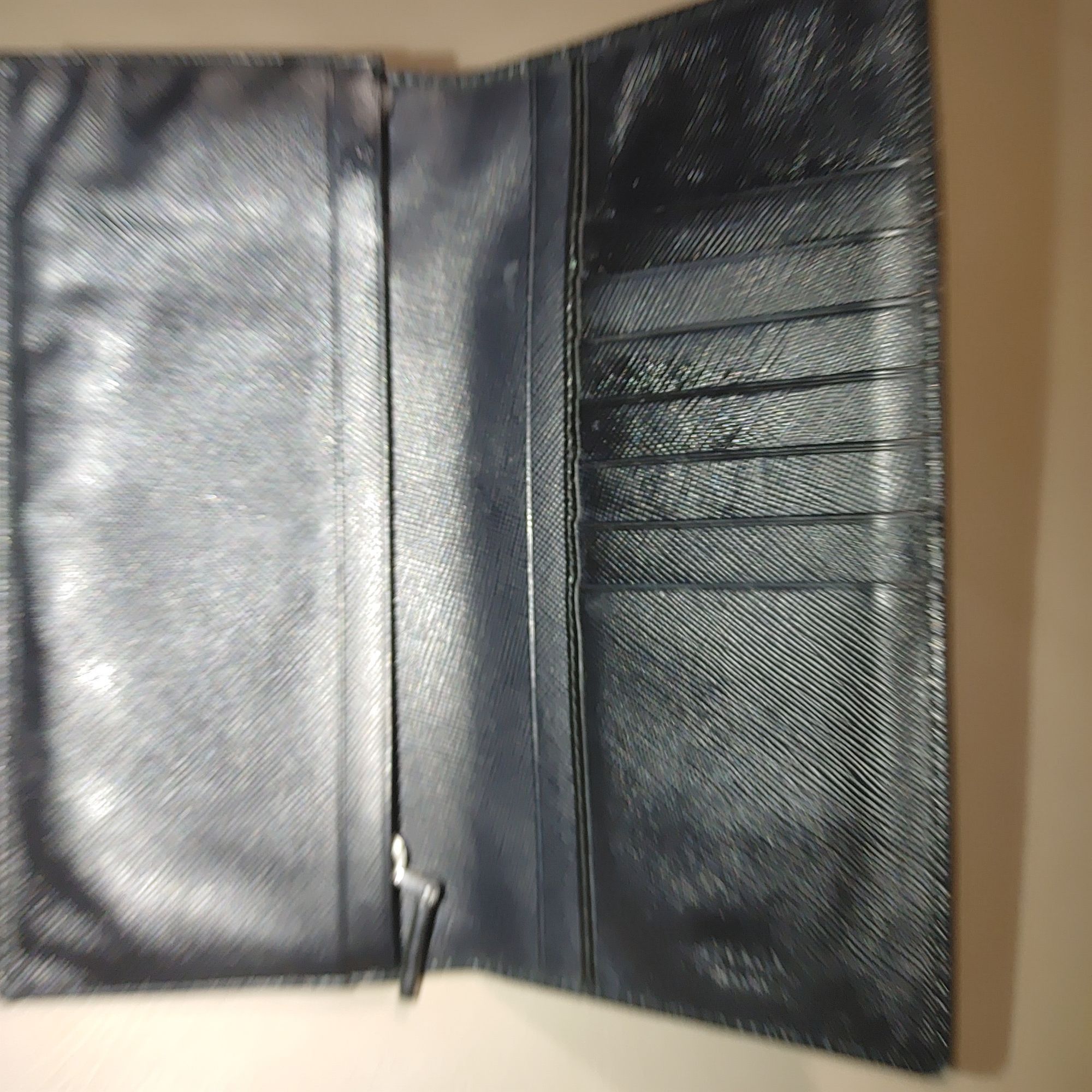 Prada Prada Wallet Milano Black Leather Vinyl Long Metal Zipper Ca Size ONE SIZE - 14 Thumbnail