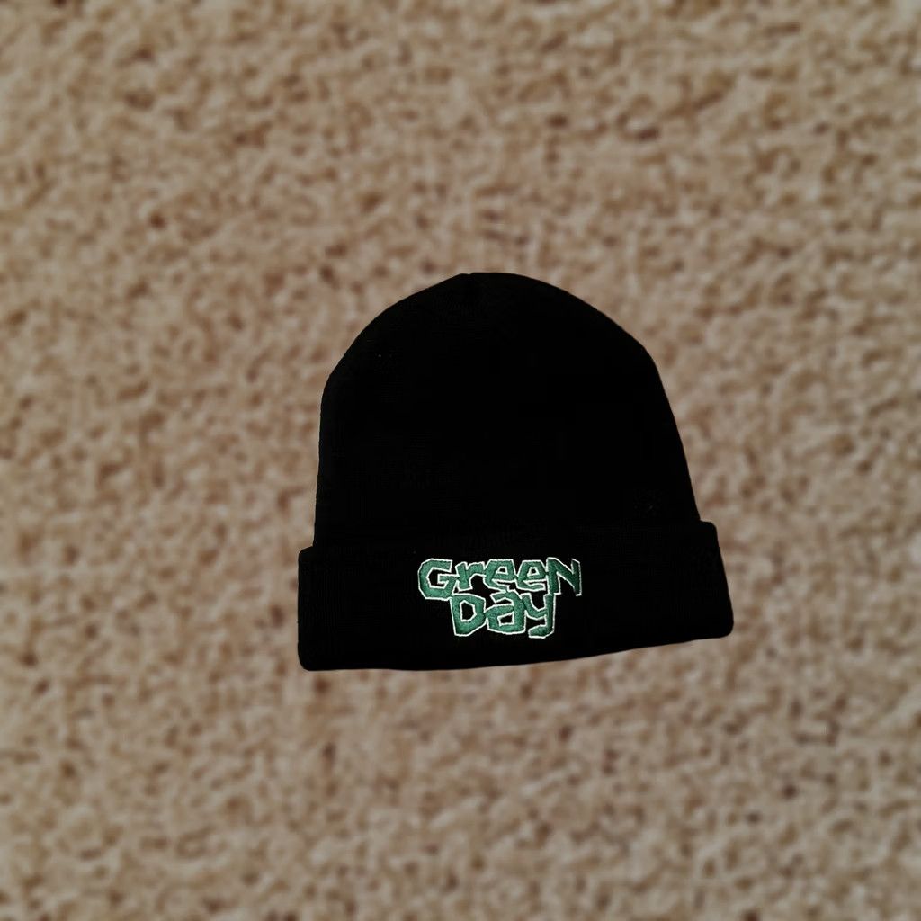 Vintage VINTAGE Green Day Kerplunk Band Emo Headmaster Made in USA Winter Beanie Hat Adult Black Size ONE SIZE - 1 Thumbnail