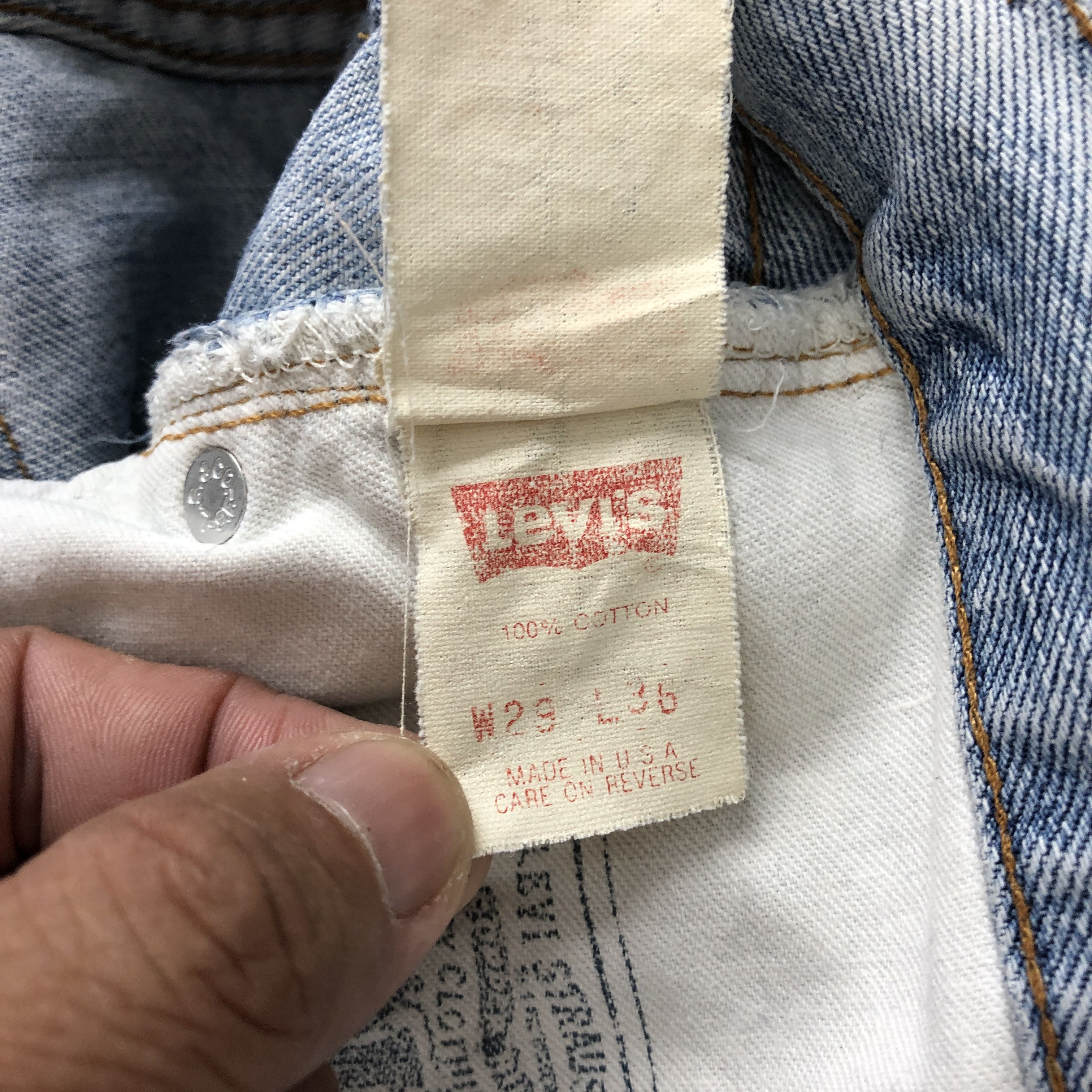 Levi's Vintage 90s Levis 501 Selvedge Jeans Levi's Sunfaded Denim Size 26" / US 2 / IT 38 - 10 Thumbnail