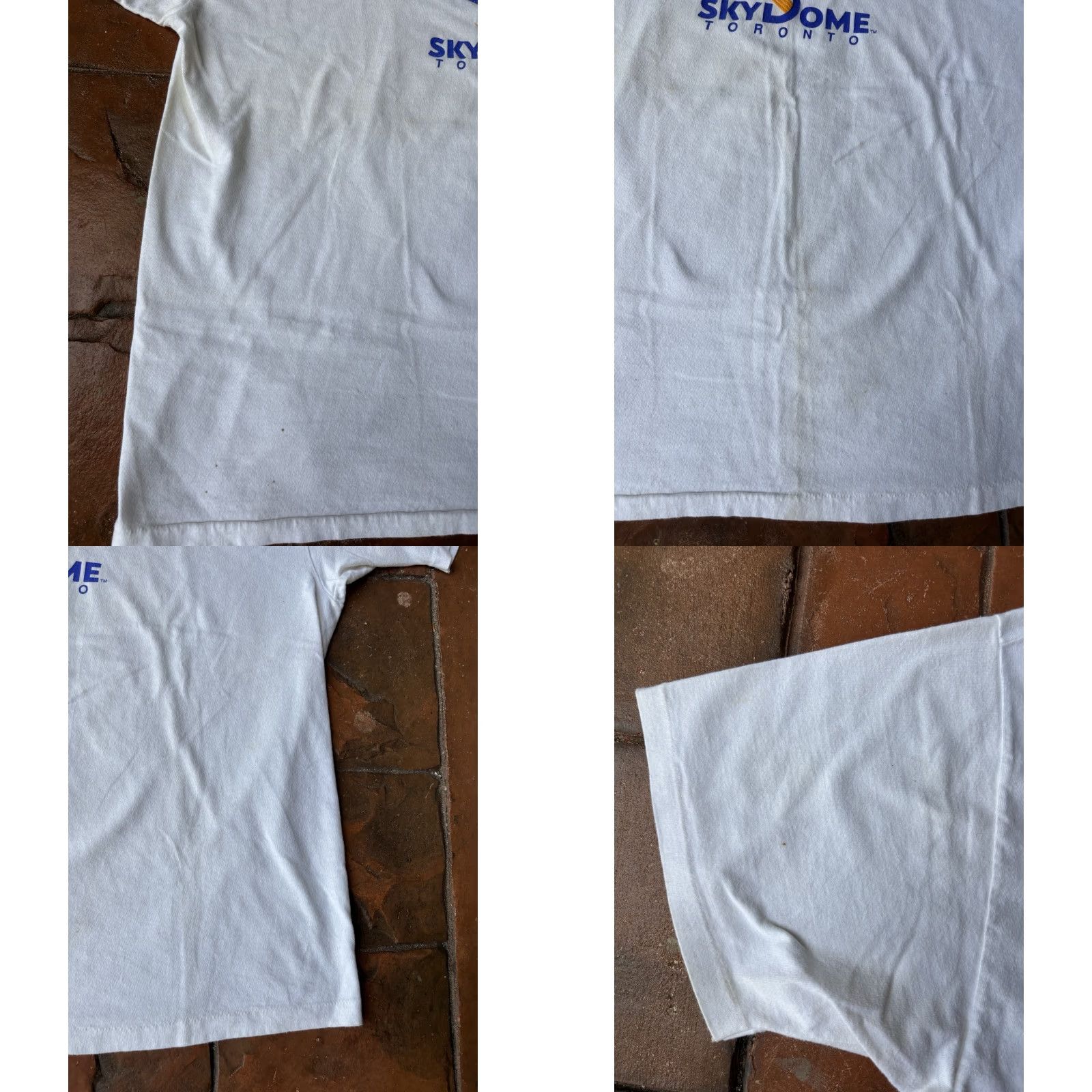 Hanes VINTAGE Hard Rock Cafe Toronto Sky Dome T-Shirt XL Men White Cotton 80s Logo Crew Neck Short Sleeve Hanes USA Size US XL / EU 56 / 4 - 8 Thumbnail