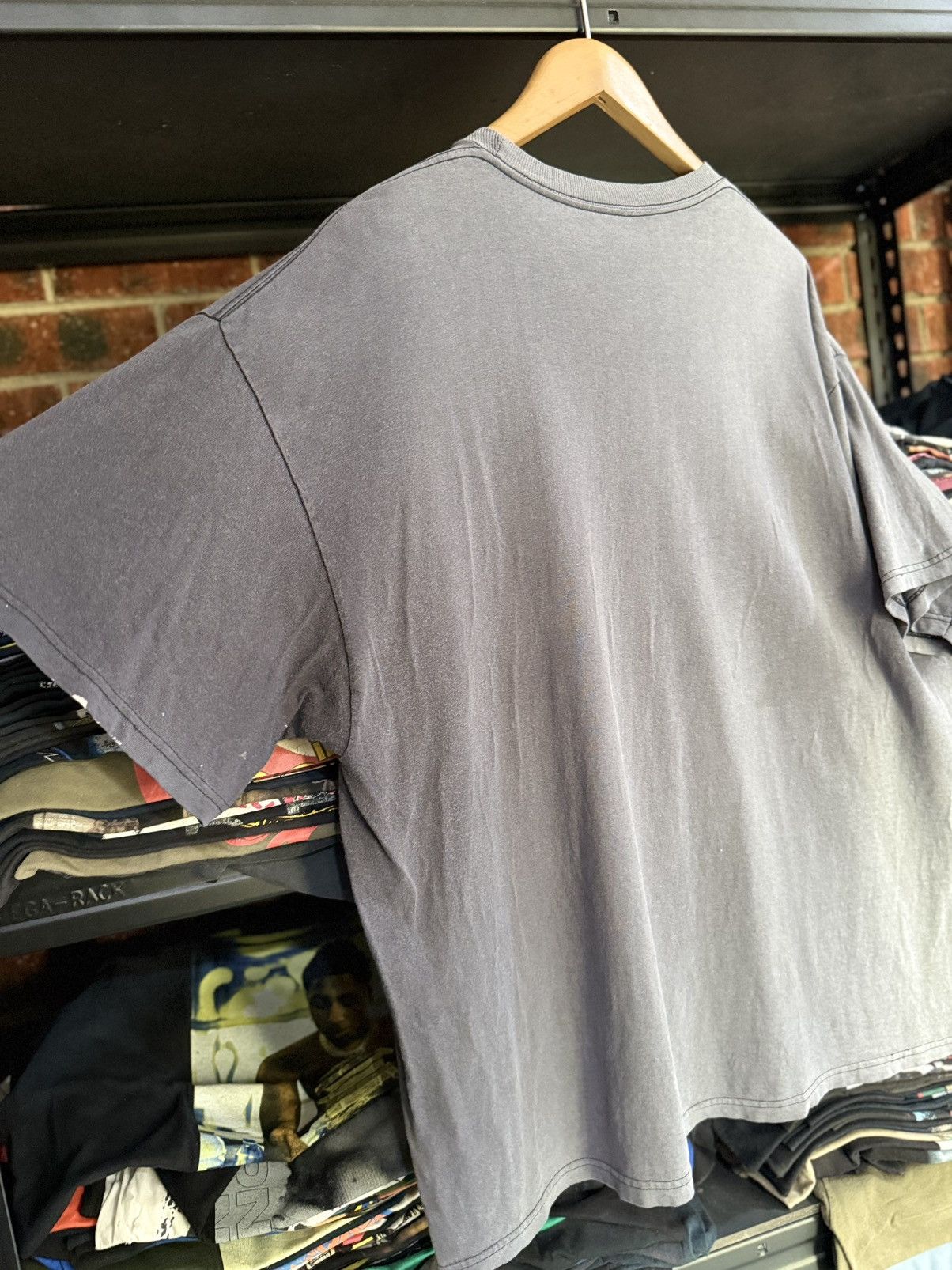 Vintage Thrashed Vintage ACDC Back In Black Promo Sun Faded Tee Size US XXL / EU 58 / 5 - 12 Thumbnail