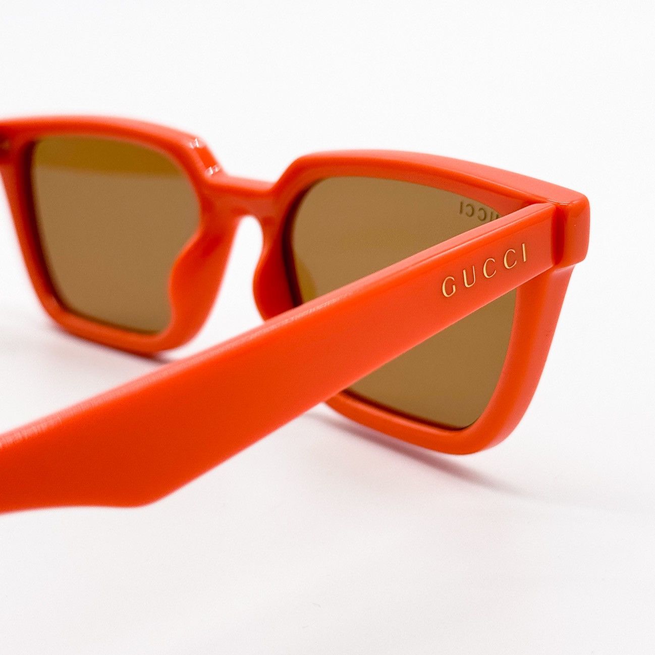 Gucci NEW GUCCI GG1539S 004 CAT EYE ORANGE BROWN WOMEN SUNGLASSES Size ONE SIZE - 8 Thumbnail