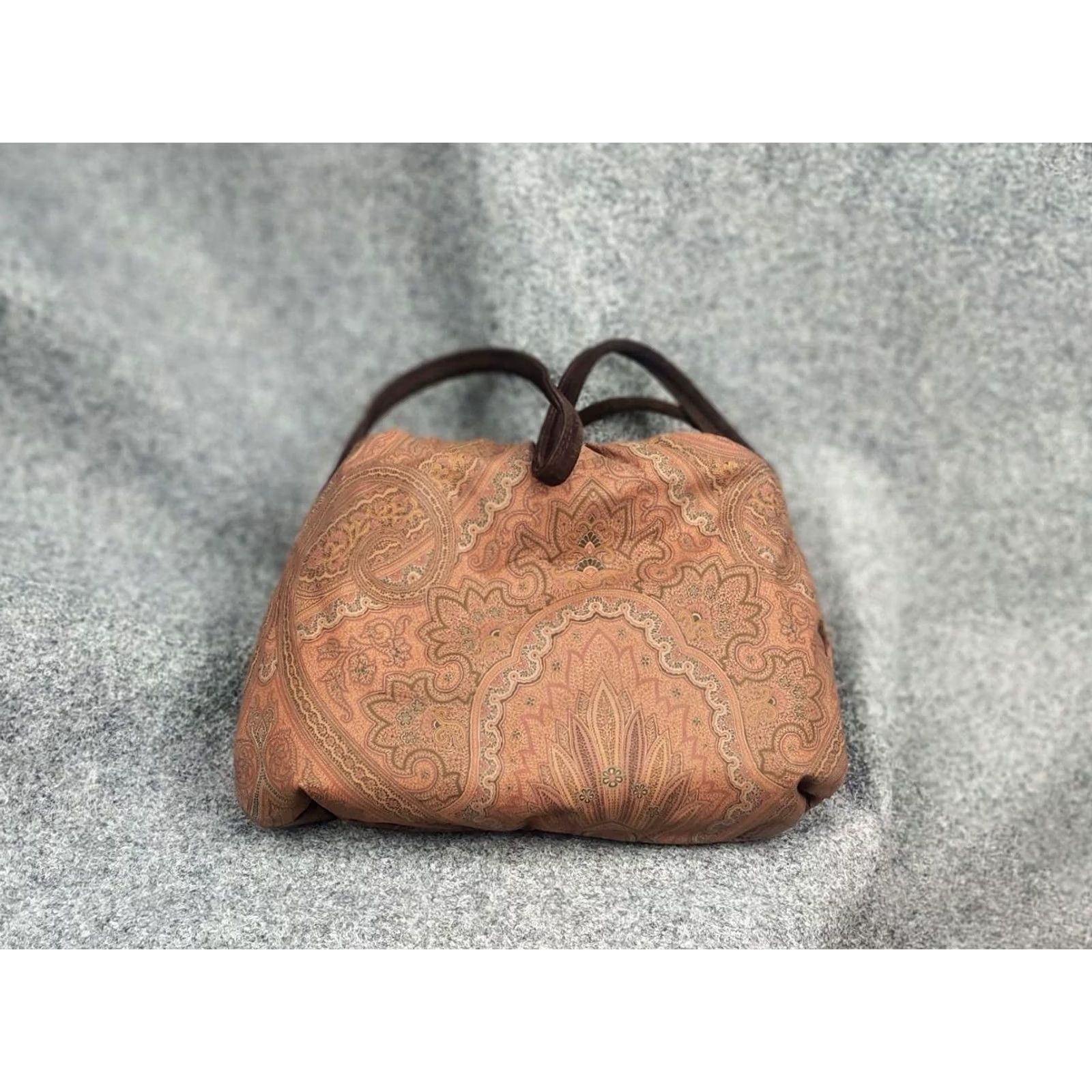 Etro VINTAGE Etro Italy Design Leather Pattern Shoulder Shopper bag Size ONE SIZE - 6 Thumbnail