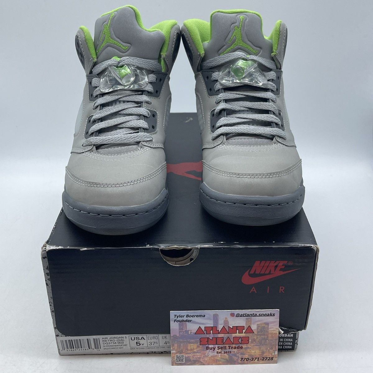 Jordan Brand Air Jordan 5 green bean Size US 5 / EU 37 - 2 Thumbnail
