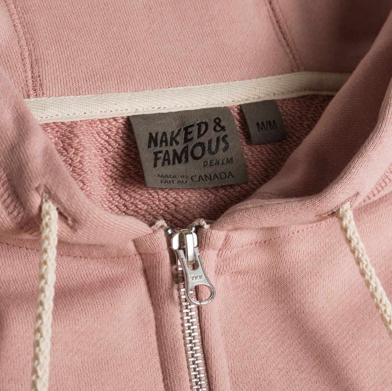 Naked & Famous Naked & Famous Zip Hoodie - Heavyweight Terry in Blush NEW Size US S / EU 44-46 / 1 - 5 Thumbnail