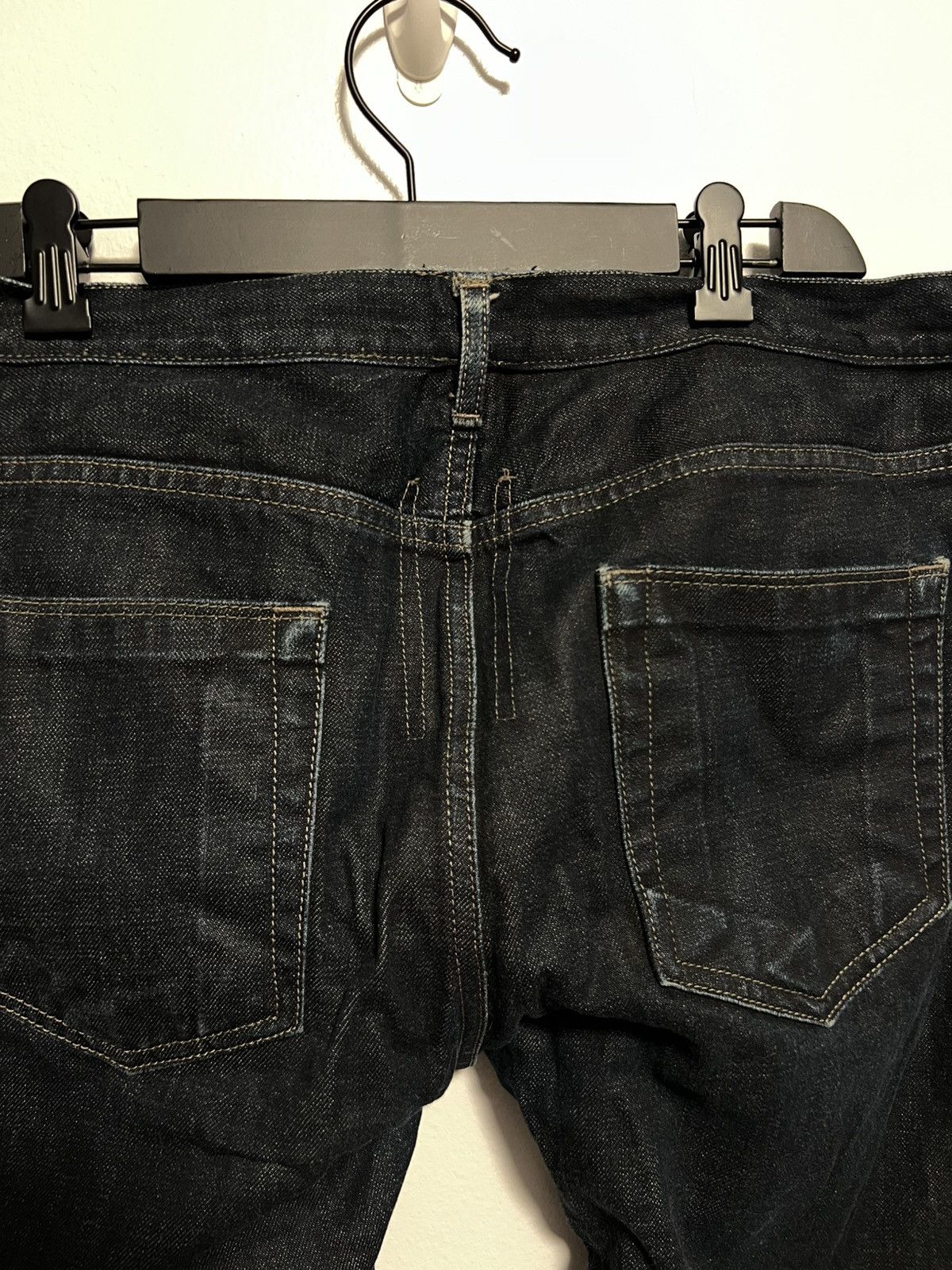 Rick Owens Drkshdw Raw Selvedge Denim Detroit Cut Jeans Size US 36 / EU 52 - 8 Thumbnail
