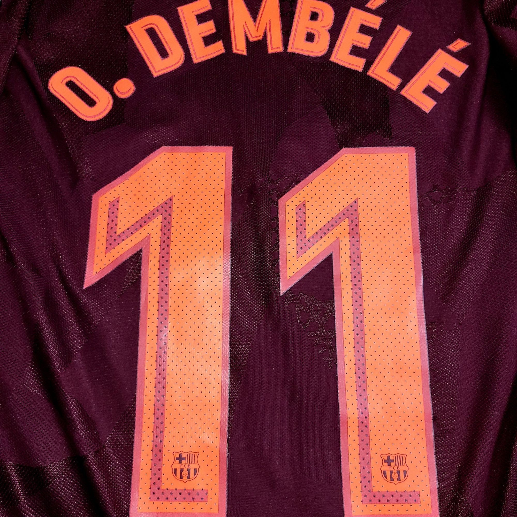 Nike Dembele Barcelona 2017 2018 Third UEFA Soccer Jersey M Size US M / EU 48-50 / 2 - 3 Thumbnail