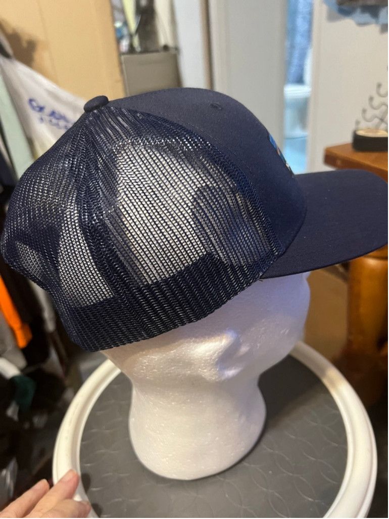The Unbranded Brand Men's Navy Blue Trucker Hat with Neighborhood Lending Size ONE SIZE - 4 Thumbnail