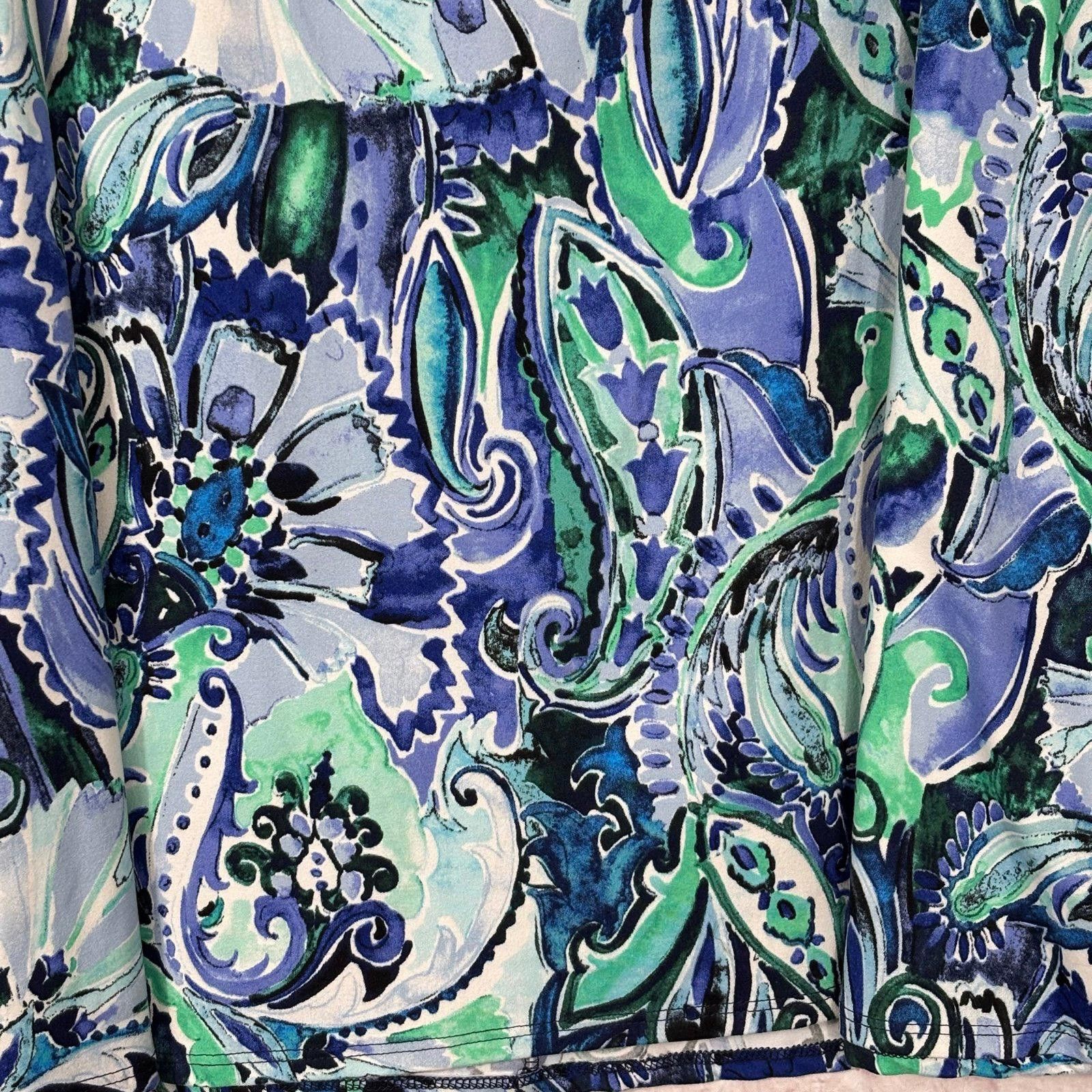 Other Carole Christian Floral A-Line Skirt Size XL Size 40" / US 18 - 3 Thumbnail