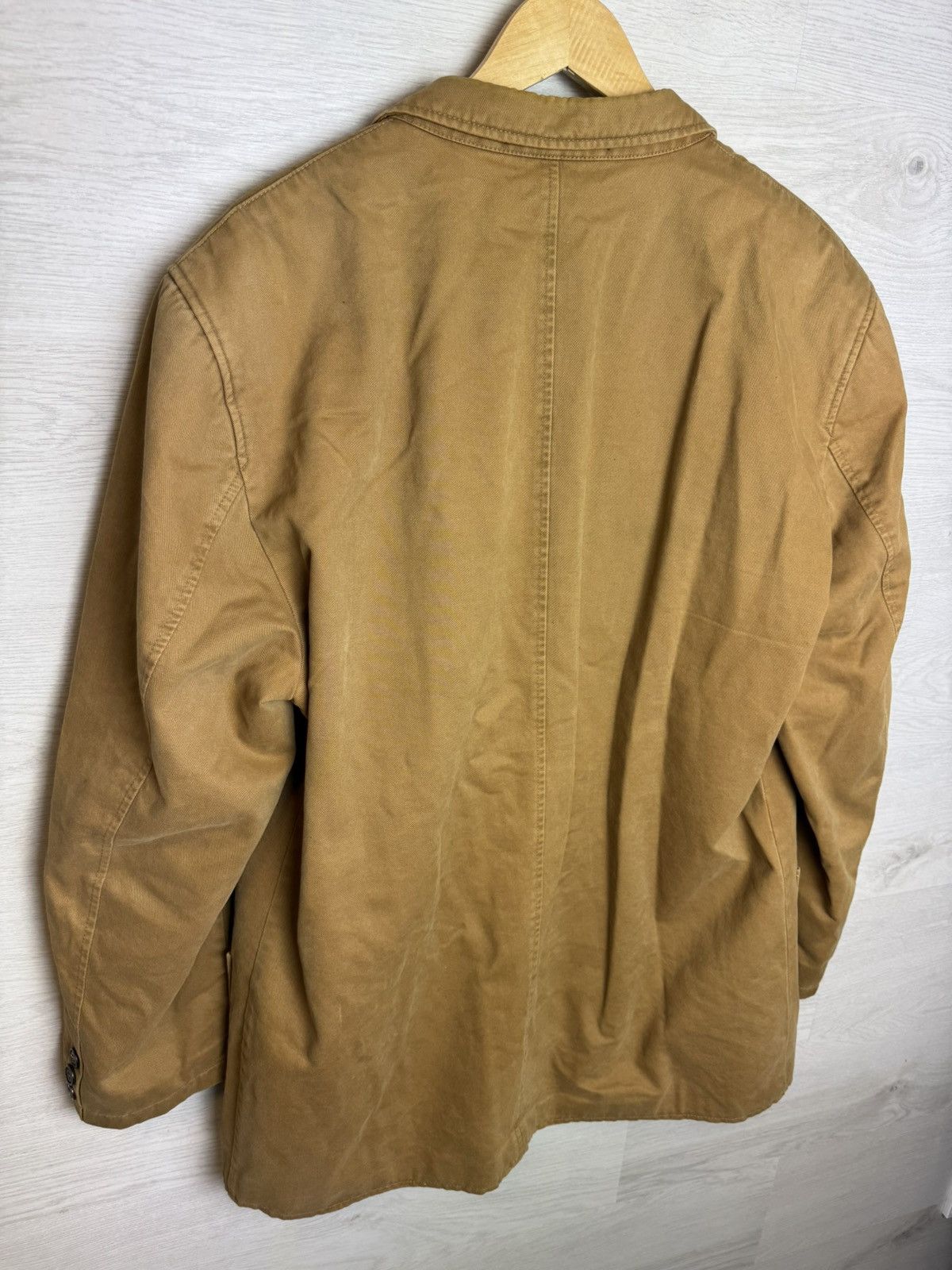 Camel Camel Collection Brown Cotton Workwear Blazer Size US XXL / EU 58 / 5 - 8 Thumbnail