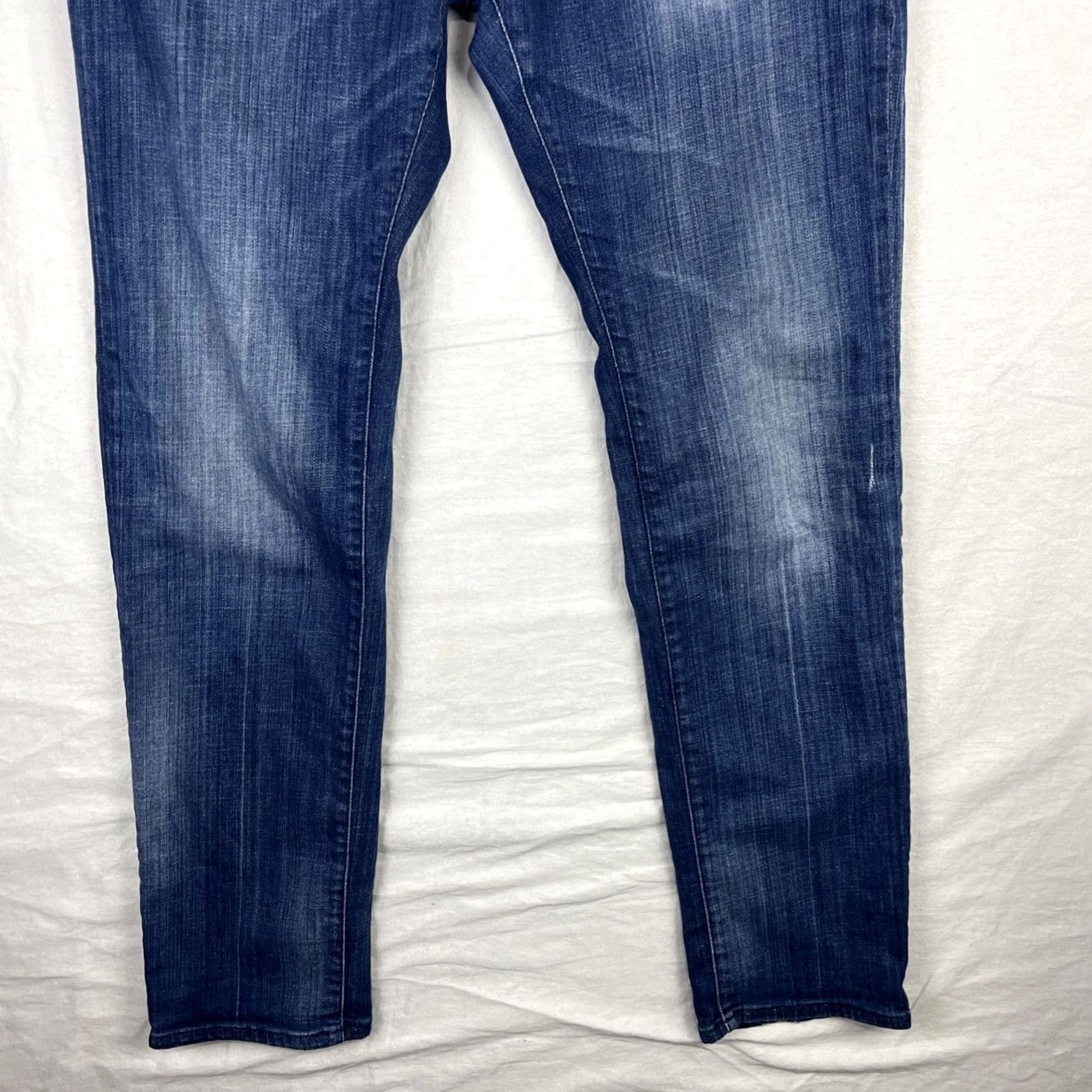 Dsquared2 Dsquared2 Jeans Mens 50 Slim Distressed 33x31 Blue Denim 5-Pocket Italy City Hip Hop Logo Jeans Size US 34 / EU 50 - 3 Thumbnail