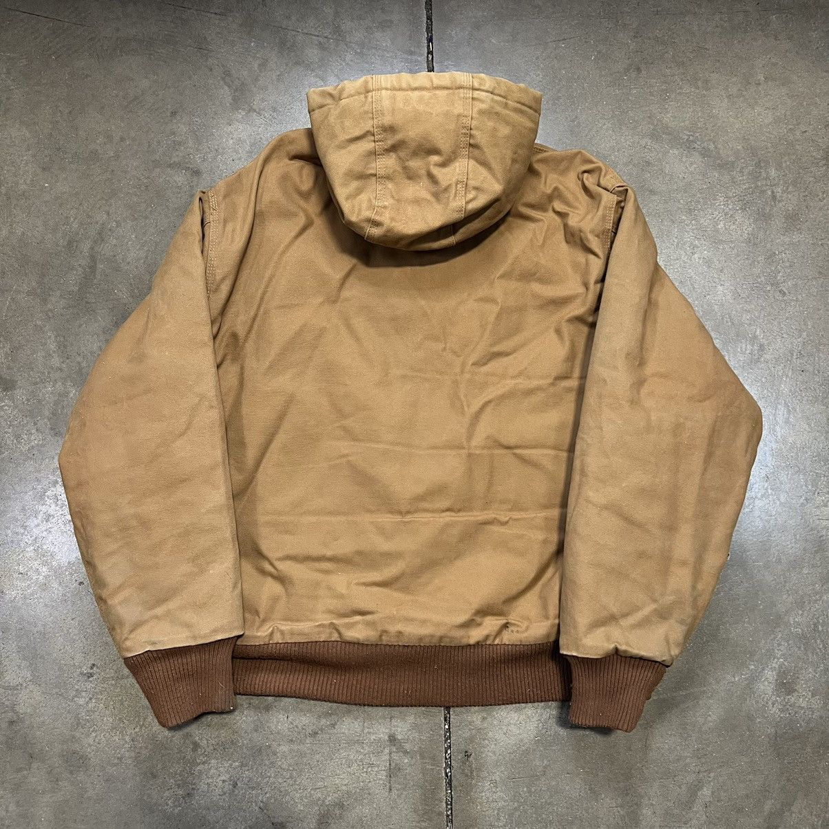 Vintage × Walls Walls Workwear Canvas Jacket Hooded Active Zip Up Faded Boxy Size US XL / EU 56 / 4 - 7 Thumbnail