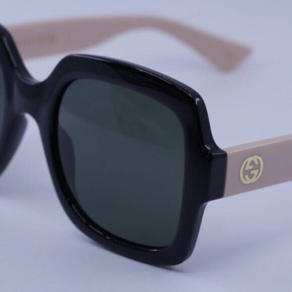 Gucci Gucci GG1337S 008 Sunglasses Black/Pink Square Frame, Grey Size ONE SIZE - 4 Thumbnail