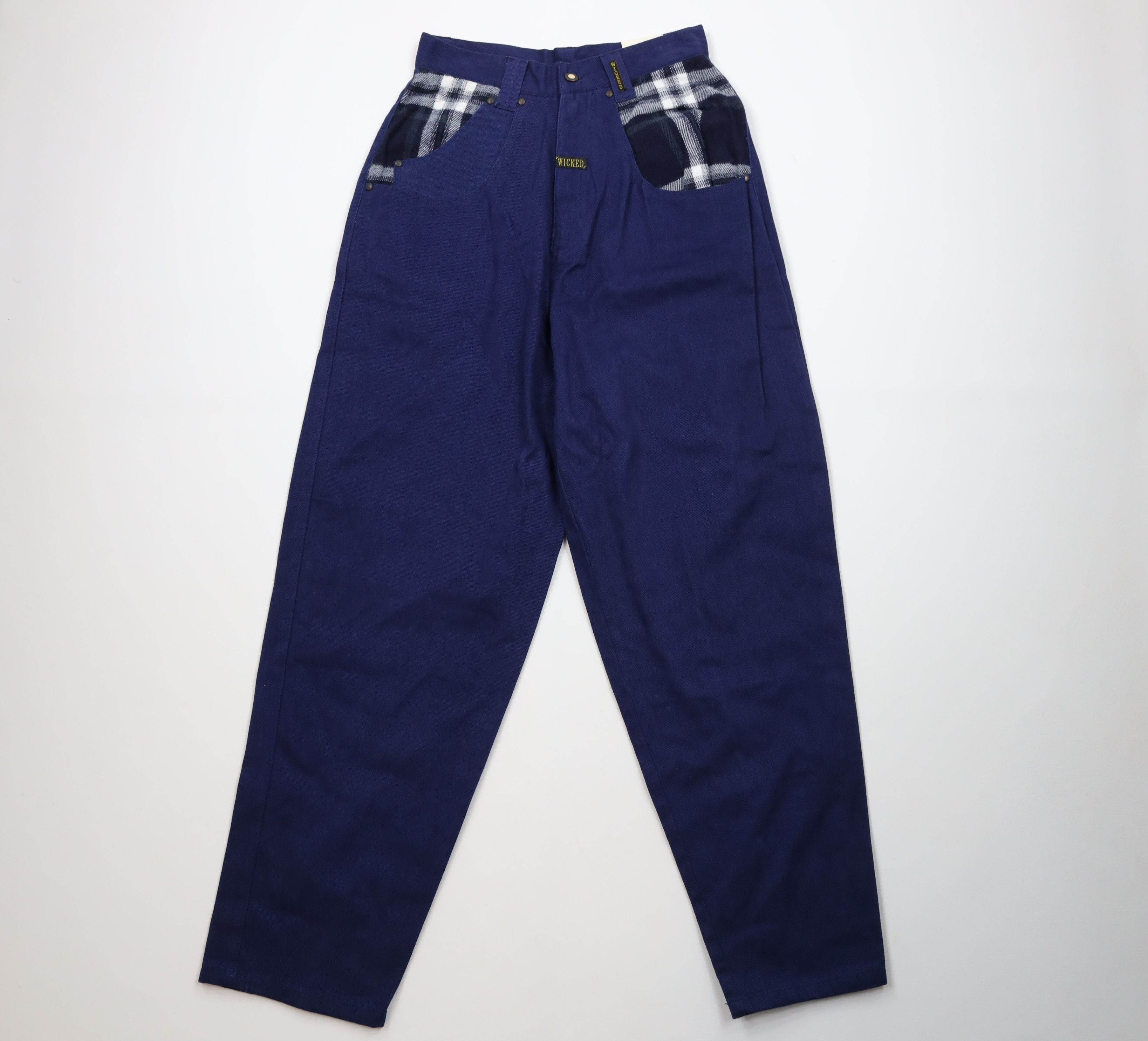 Vintage Deadstock Vintage 90s Streetwear Trim Baggy Big Pocket Jeans Size US 30 / EU 46 - 1 Thumbnail