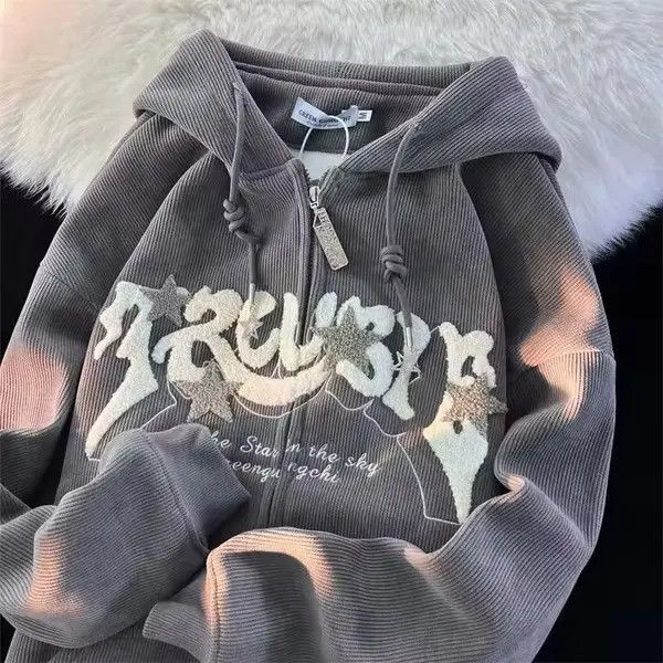 Japanese Brand Michiru x Rieko Letter Embroidery Hoodies Size US L / EU 52-54 / 3 - 2 Thumbnail