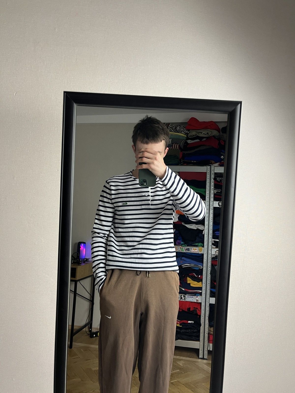 Lacoste × Other Lacoste Live Long Sleeve Striped Polo T-Shirt Size US S / EU 44-46 / 1 - 2 Thumbnail