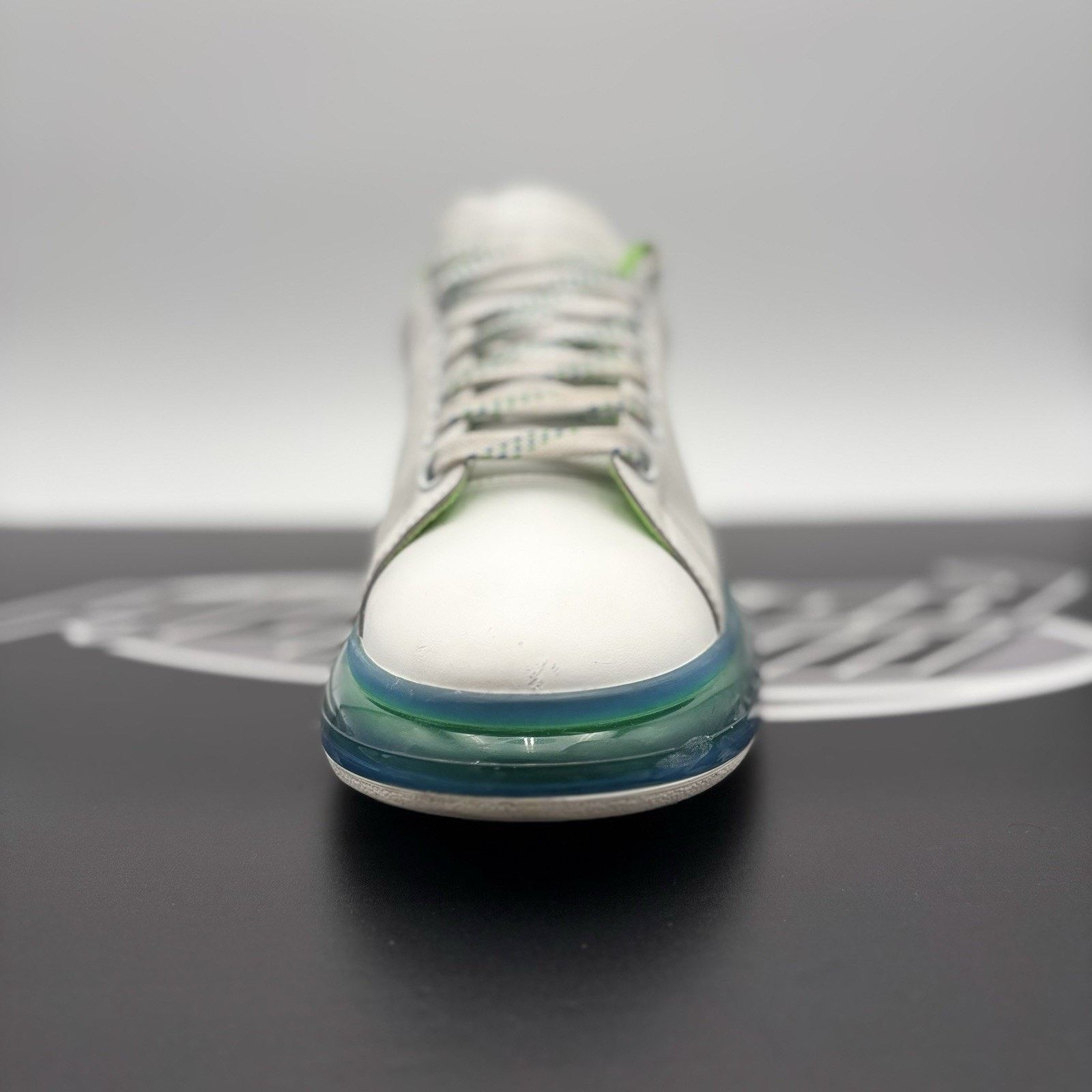 Alexander McQueen Alexander McQueen ' Transparent Sole White, Lime ' Size US 12 / EU 45 - 15 Thumbnail