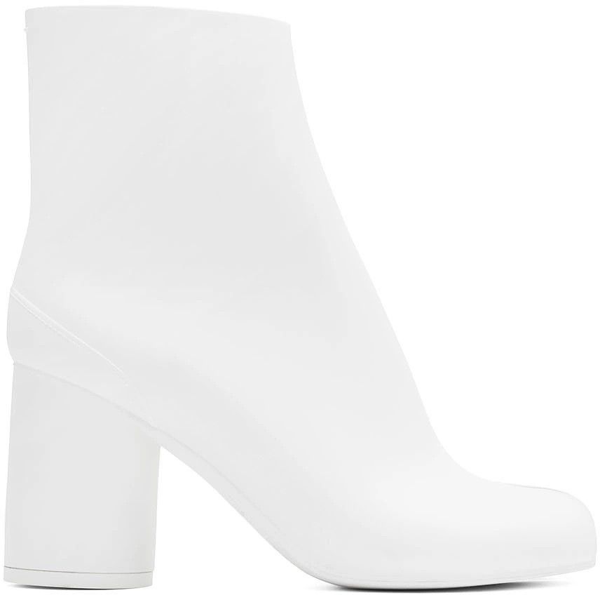 Maison Margiela o1mle0426 Rubber Tabi Boots in White Size US 7 / IT 37 - 1 Thumbnail