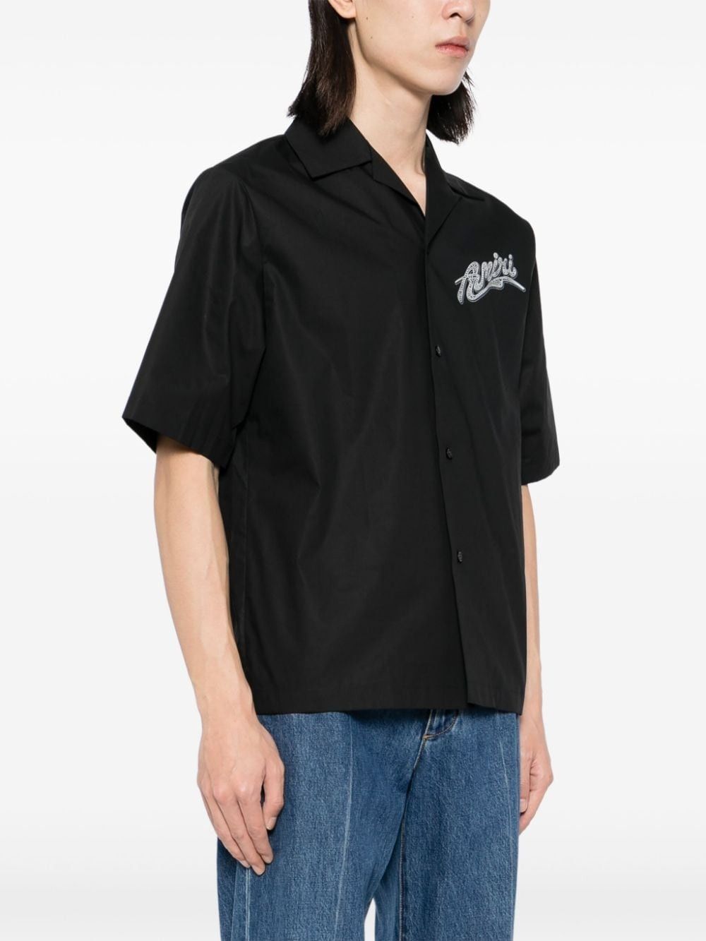 Amiri o1s1wg111025 Mr Hollywood Camp Shirt in Black Size US L / EU 52-54 / 3 - 4 Thumbnail