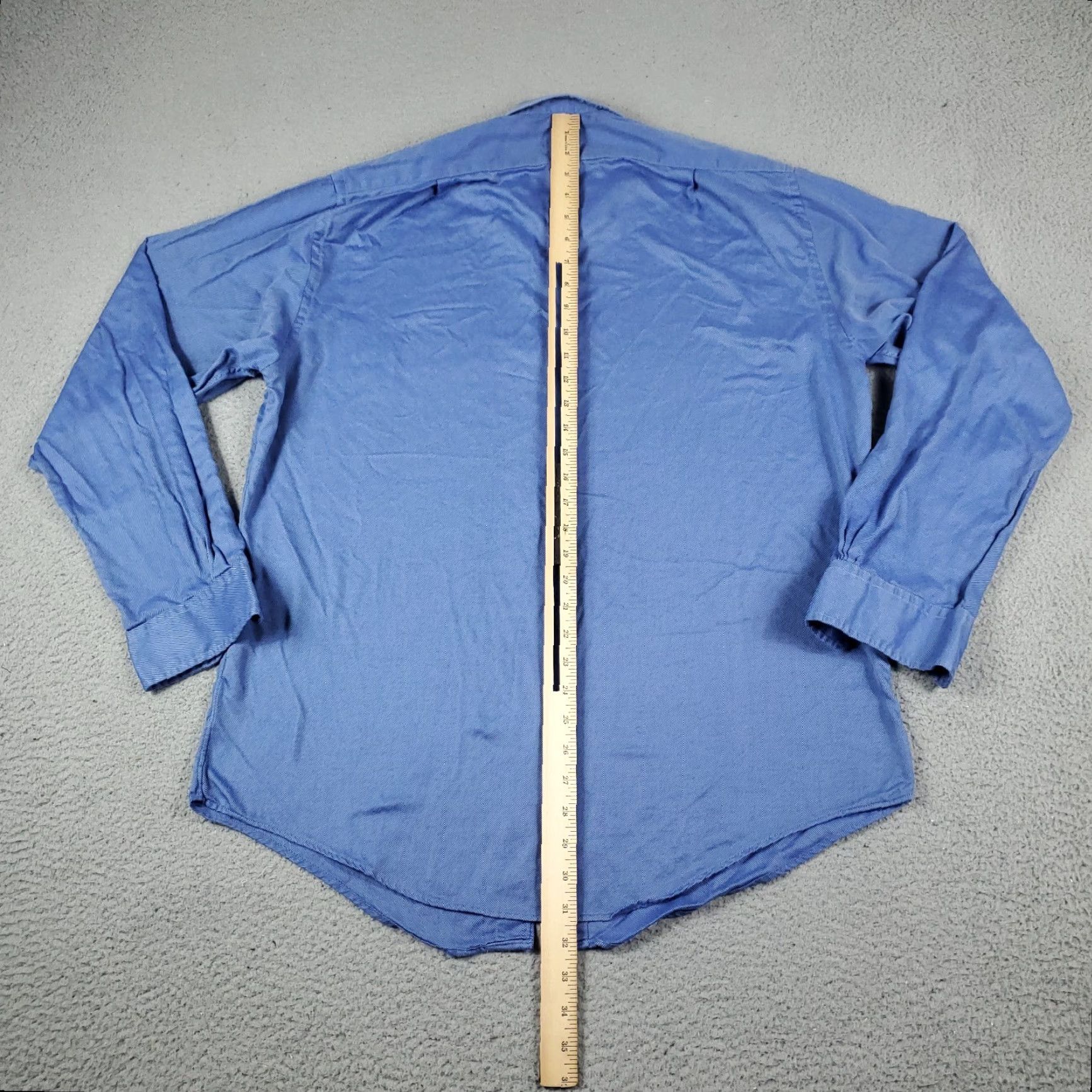 Brooks Brothers Brooks Brothers Men's Dress Shirt 16 Blue Button-Up Long Sleeve Regular Fit Size 42R - 3 Thumbnail