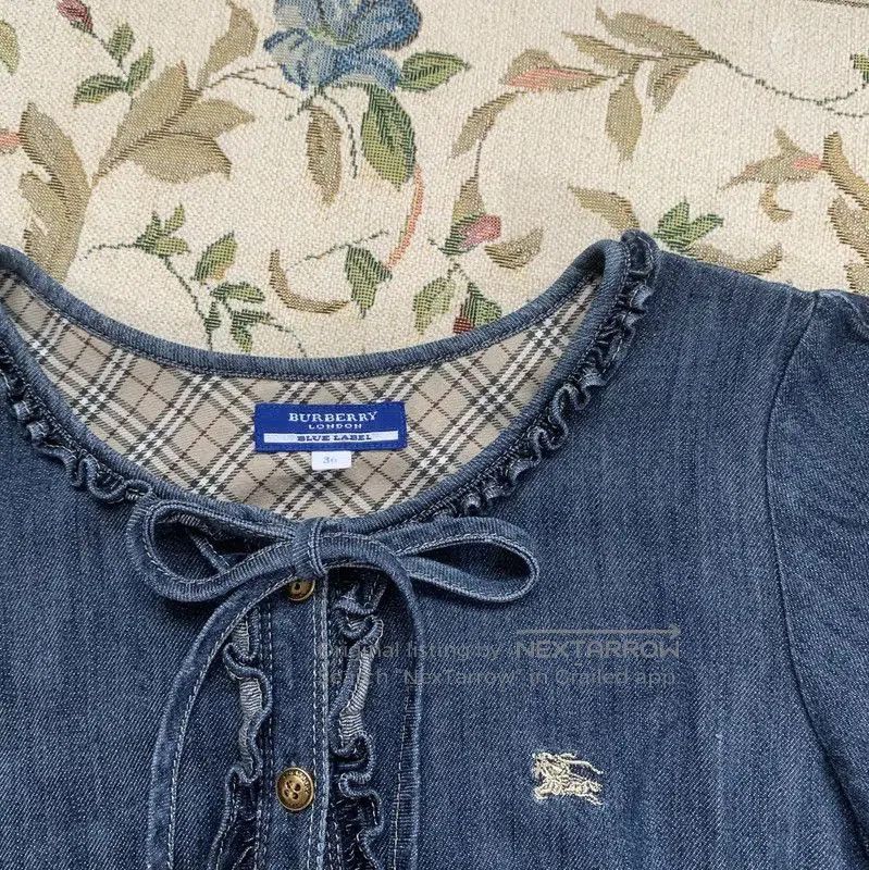 Burberry Burberry Blue Cotton Women's Dress. Size S / US 4 / IT 40 - 2 Thumbnail