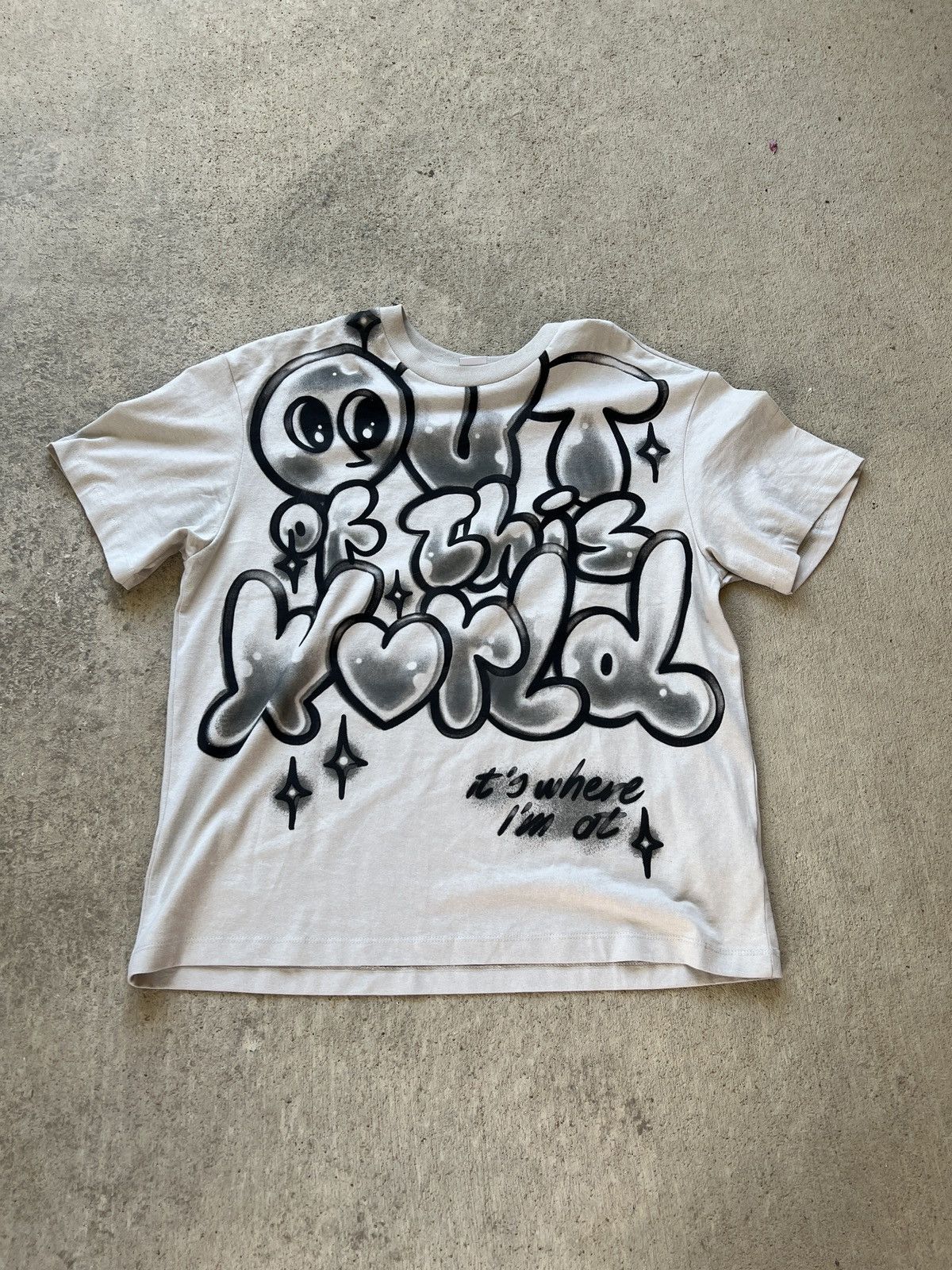 Designer × Vintage crazy graffiti tee Size US L / EU 52-54 / 3 - 1 Thumbnail