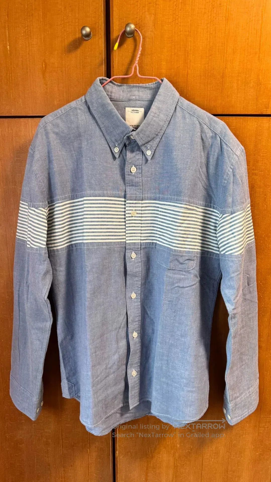 Visvim Visvim Blue Striped Movie Shirt. Size US M / EU 48-50 / 2 - 1 Thumbnail