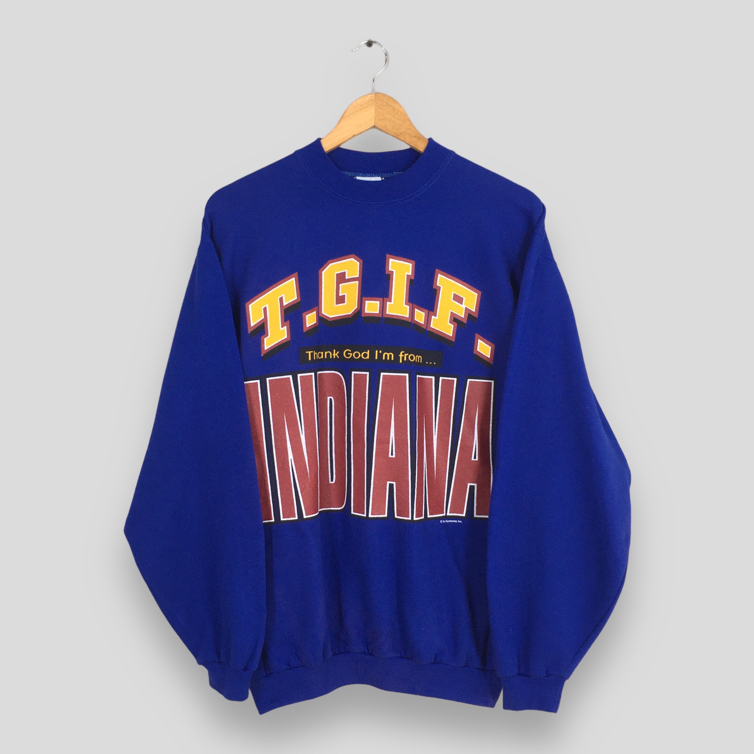 Other Vintage TGIF Thank God I'm From Indiana Sweatshirt Large Size US L / EU 52-54 / 3 - 1 Thumbnail