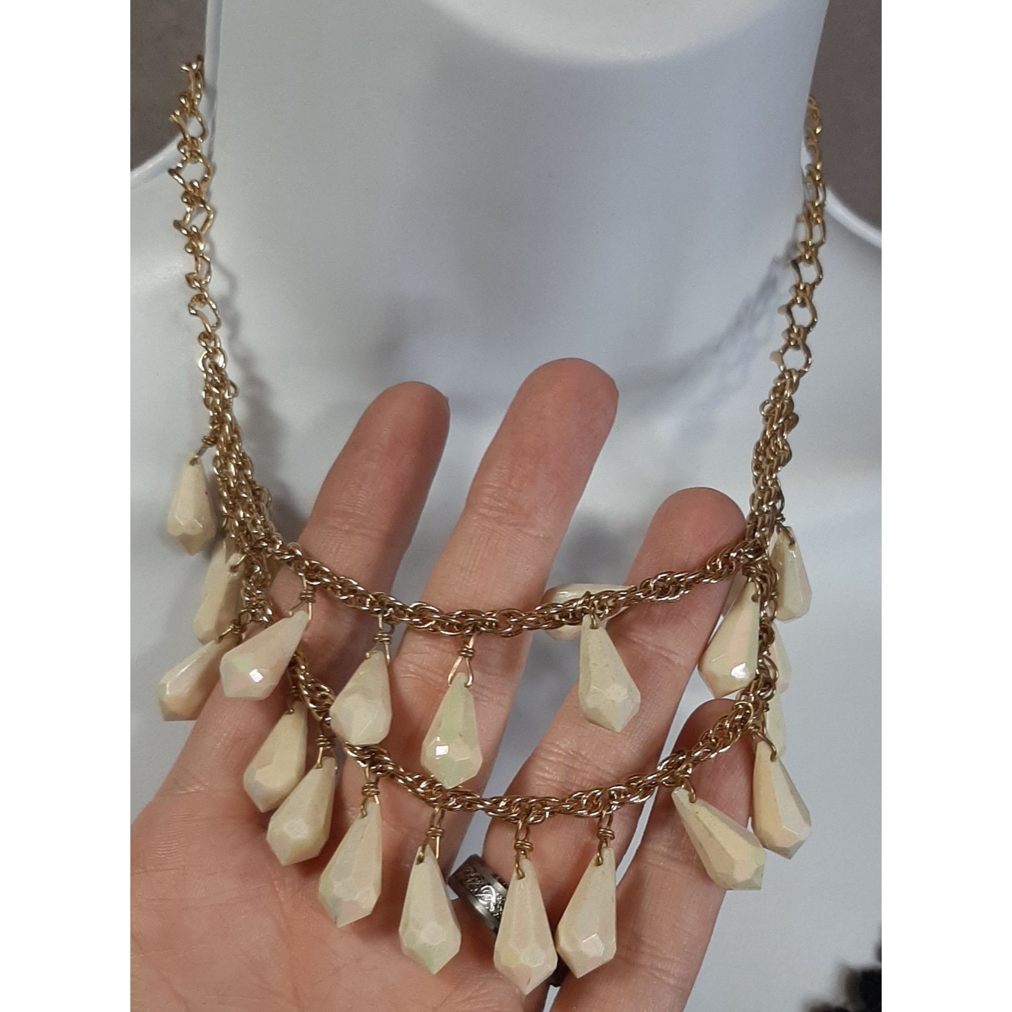 Kate Spade Kate Spade Layered Gold-Tone Necklace With Cream Teardrop Be Size ONE SIZE - 4 Thumbnail